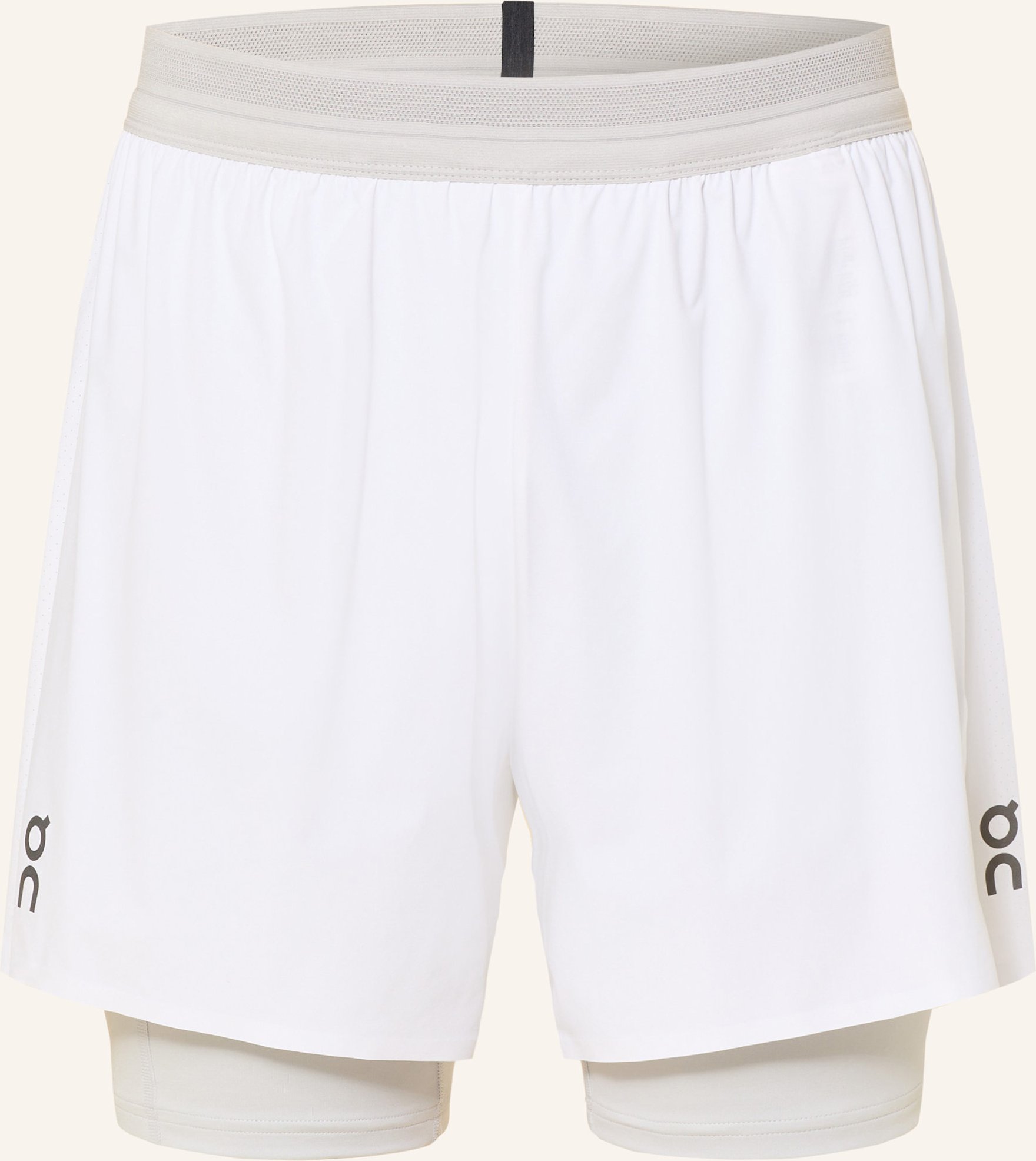 Thumbnail - On 2-In-1-Laufshorts Performance weiss