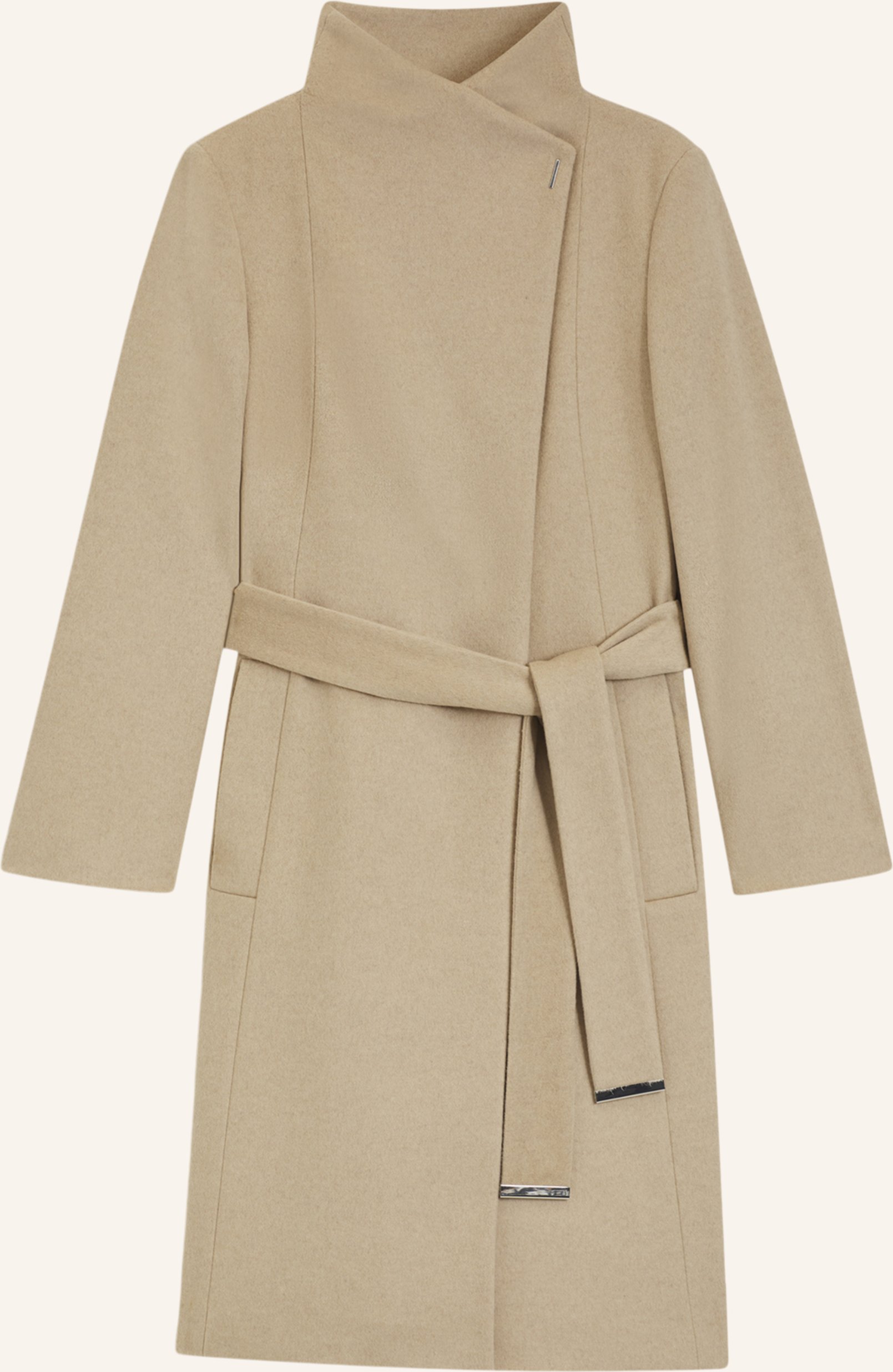 Thumbnail - Boss Wollmantel Calegan beige