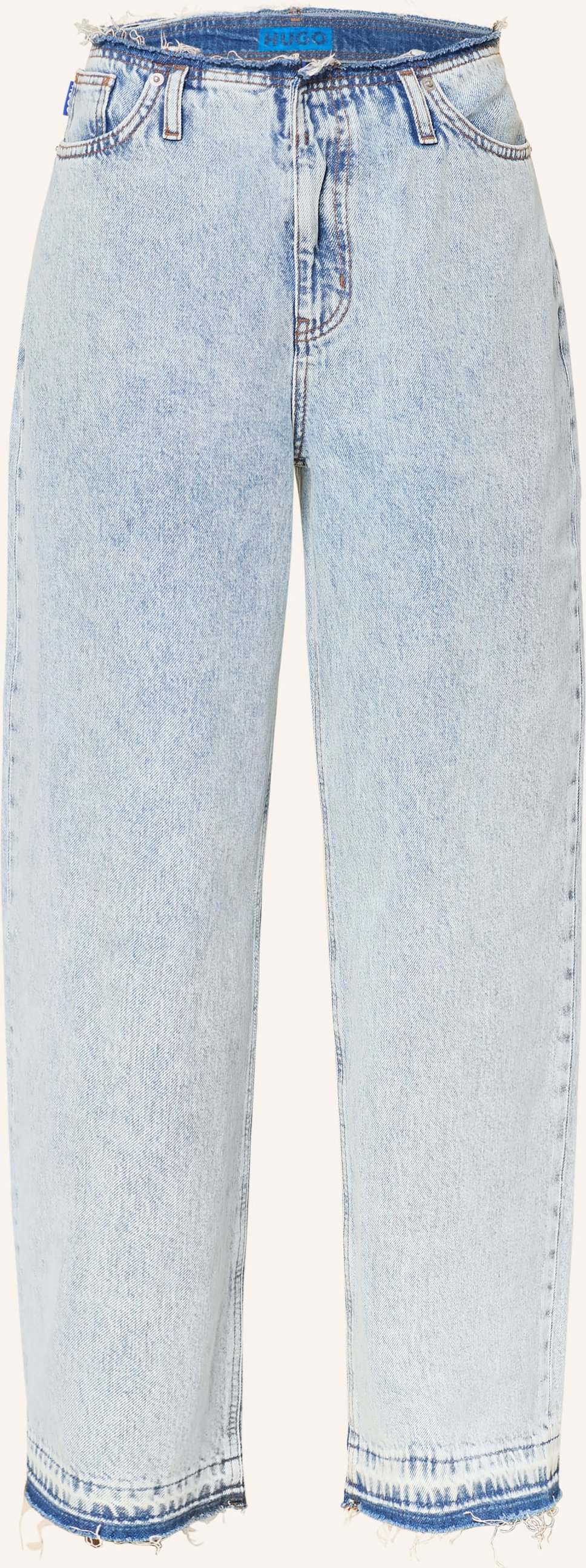 Hugo Wide Leg Jeans Leni blau