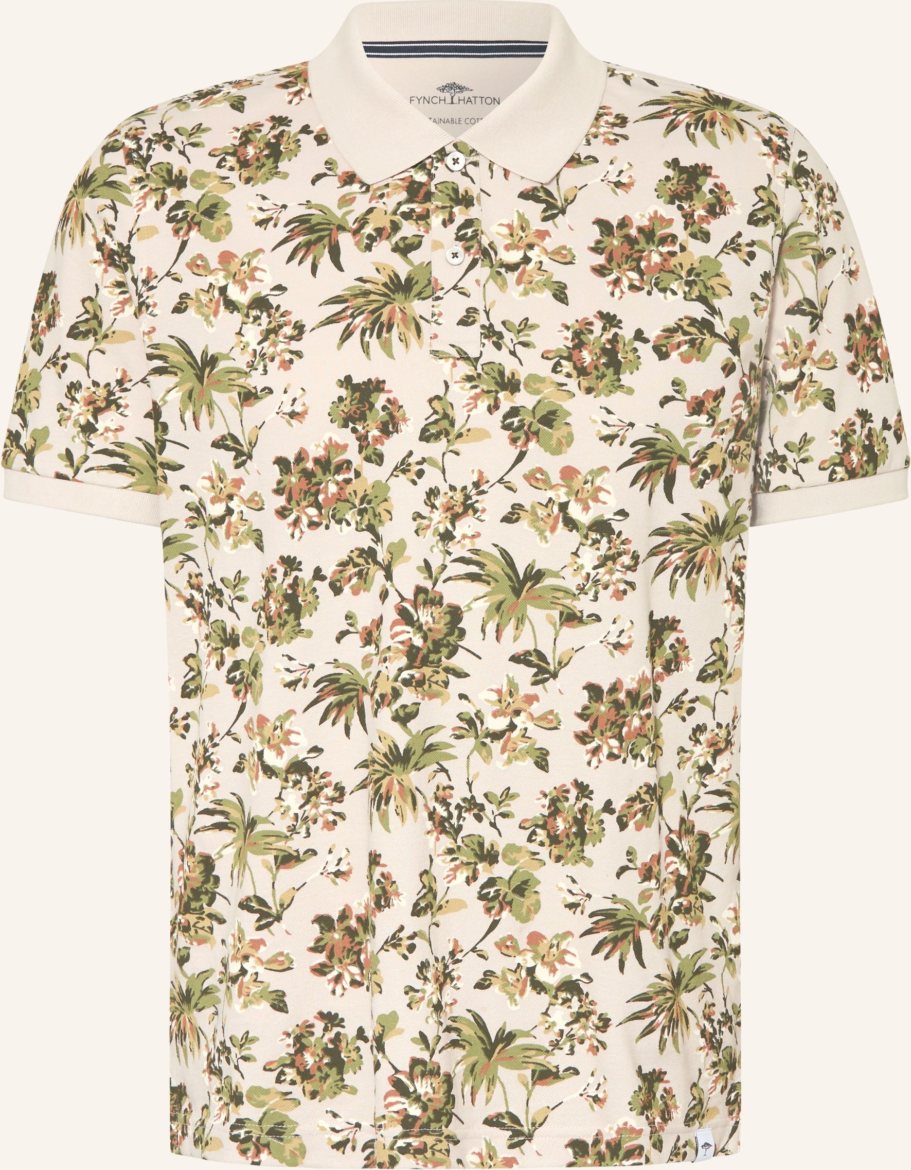 Fynch-Hatton Piqué-Poloshirt beige