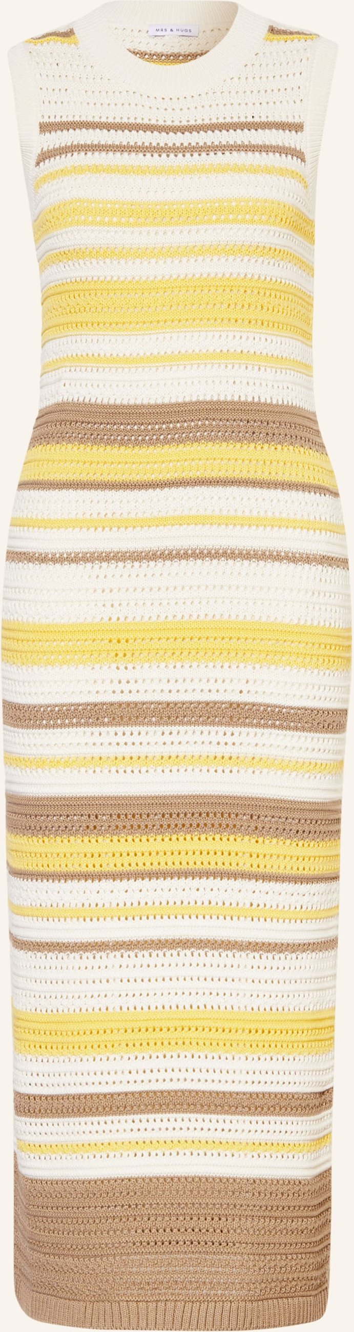 Mrs & Hugs Strickkleid beige