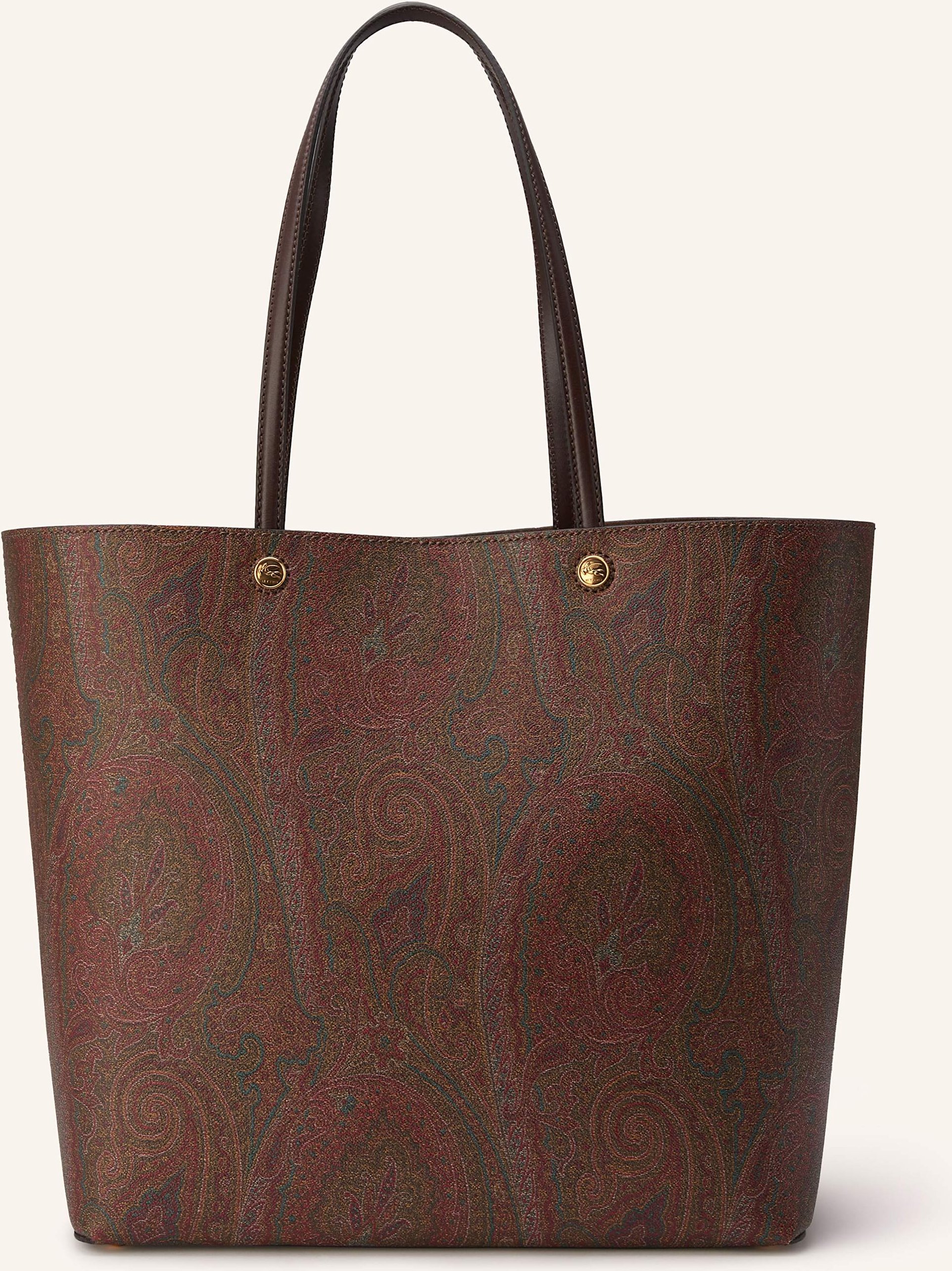 Etro Shopper Large Mit Pouch braun