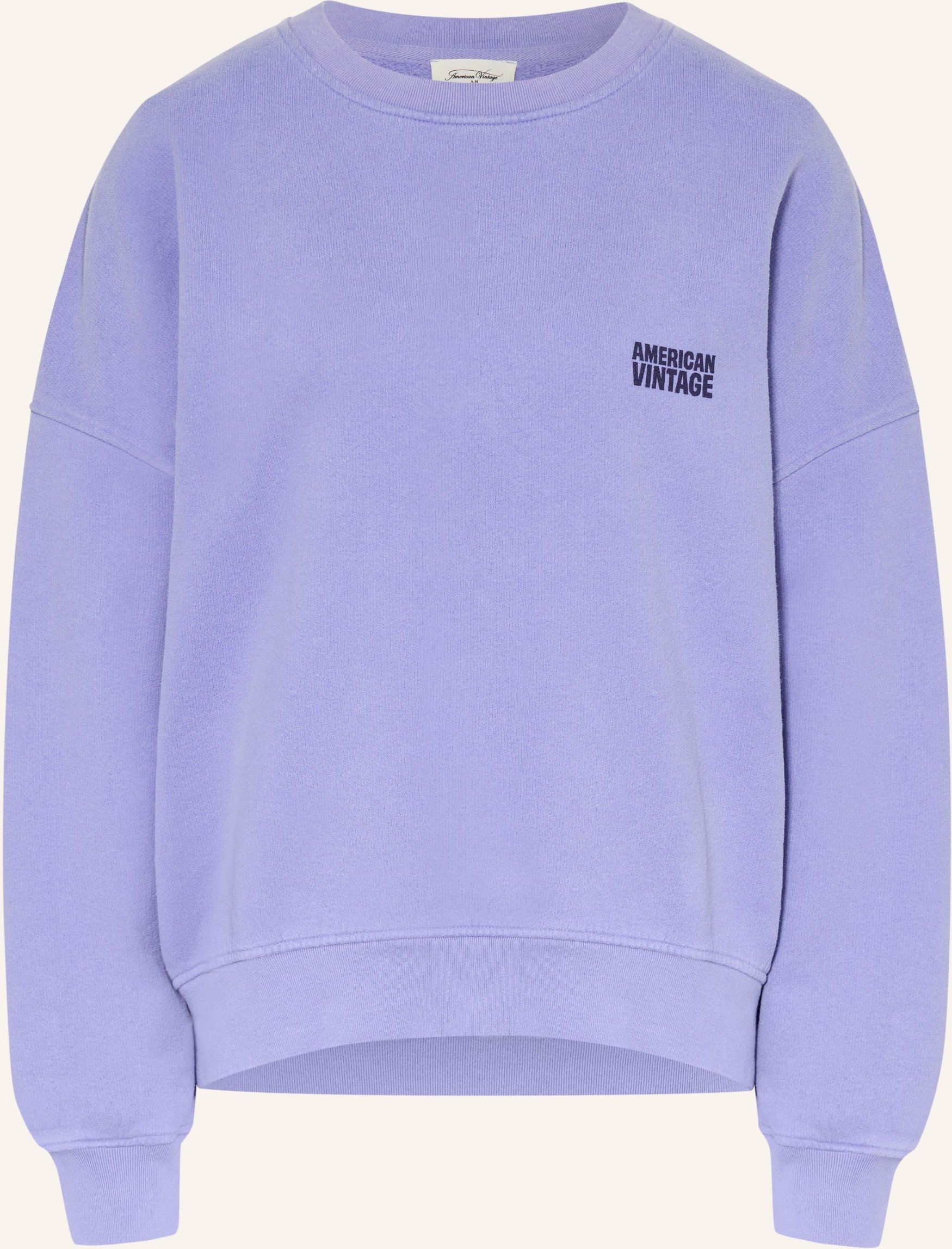 American Vintage Sweatshirt Plizzy lila