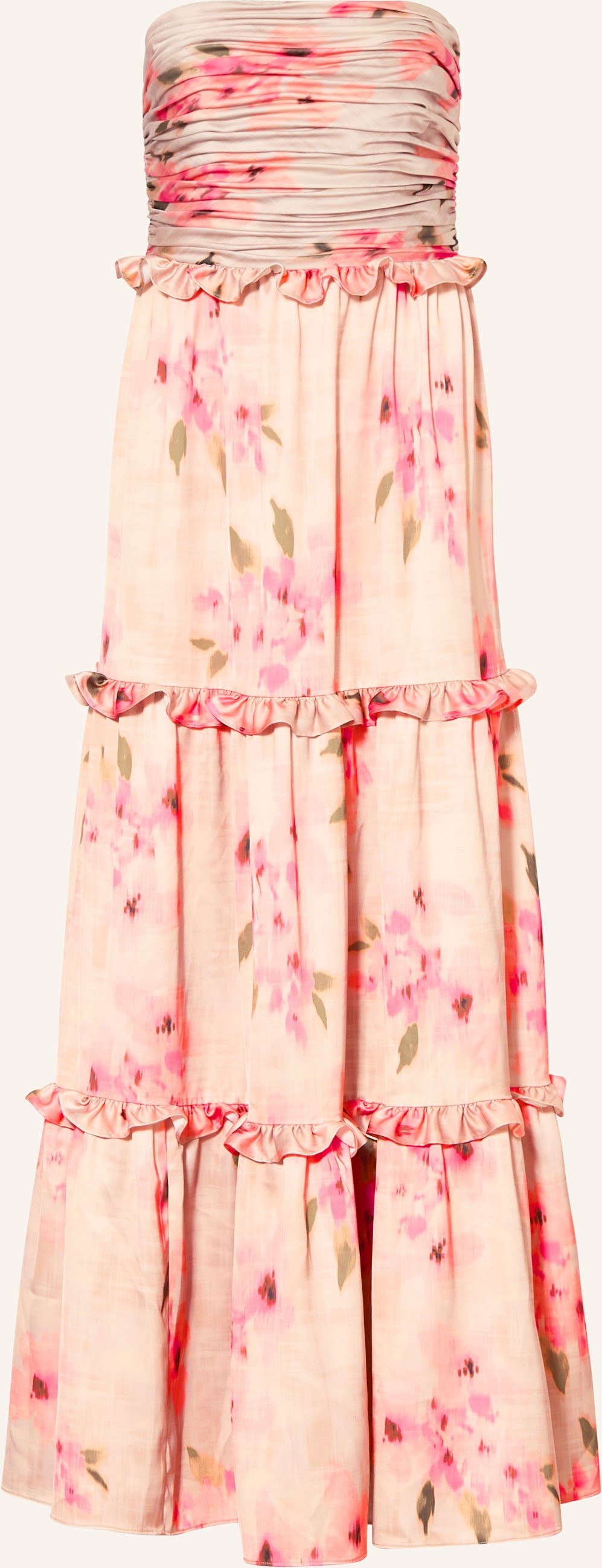 Adrianna Papell Abendkleid Mit Rüschen rosa