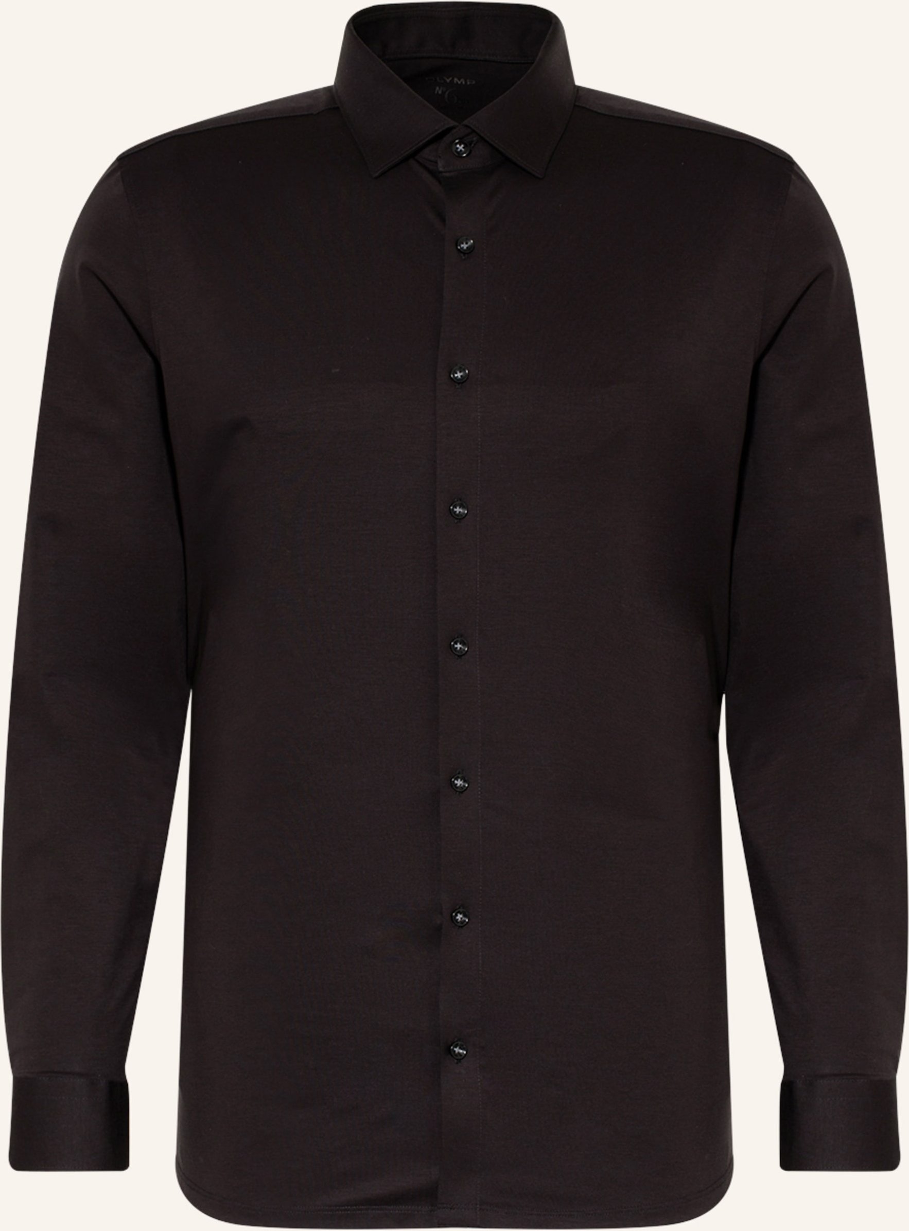 Thumbnail - Olymp Jerseyhemd No. Six 24/Seven Super Slim schwarz