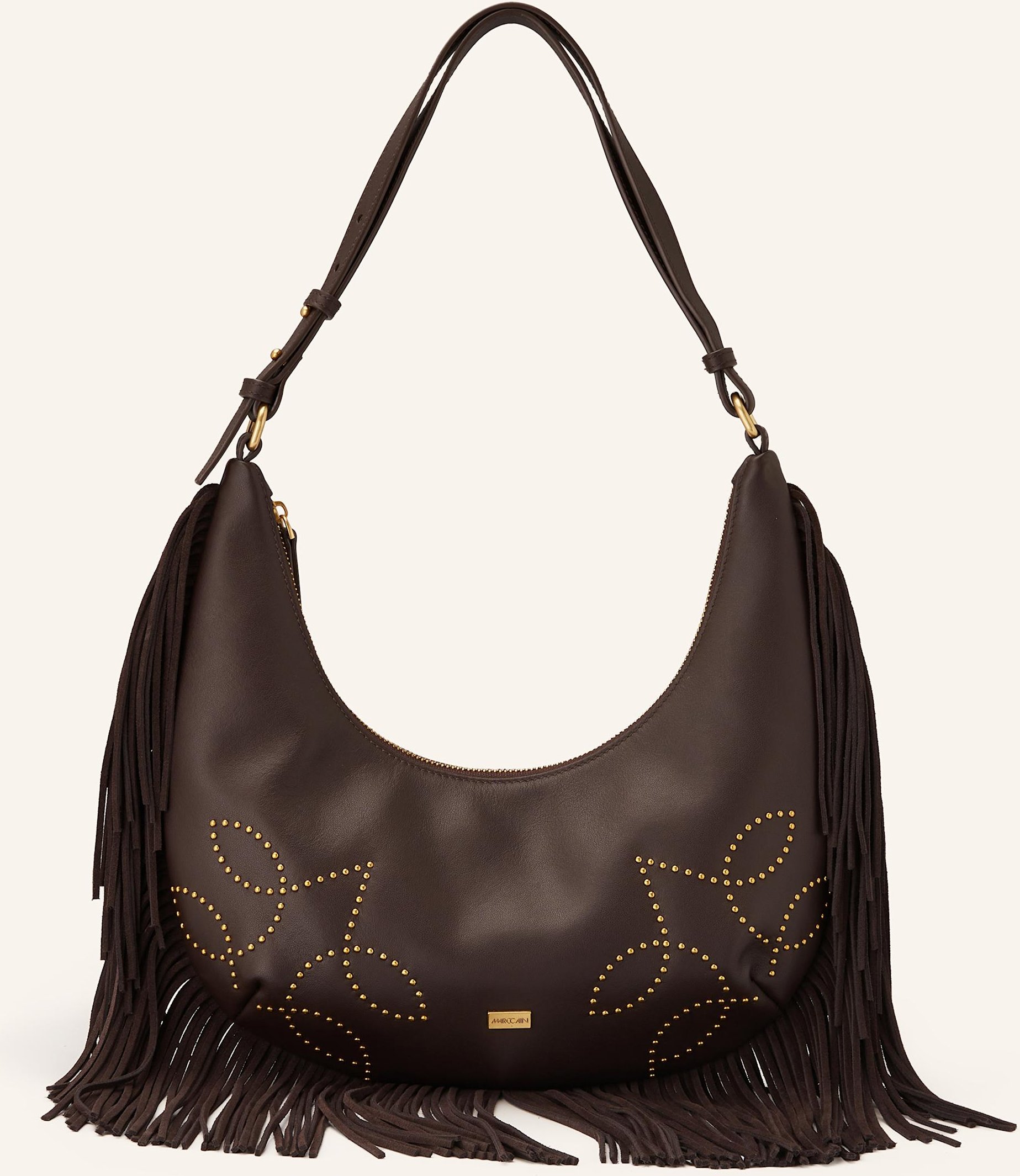 Marc Cain Schultertasche Mit Nieten braun