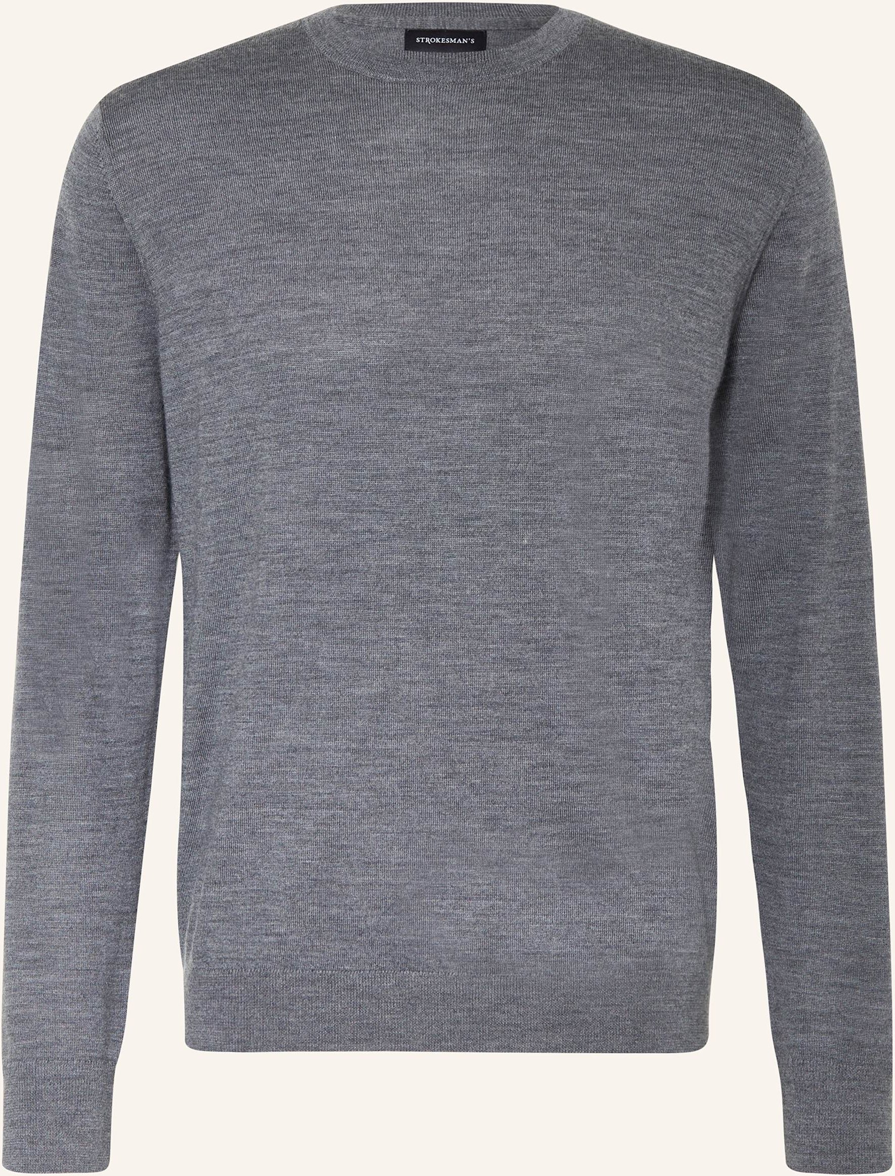 Strokesman's Pullover Aus Merinowolle grau