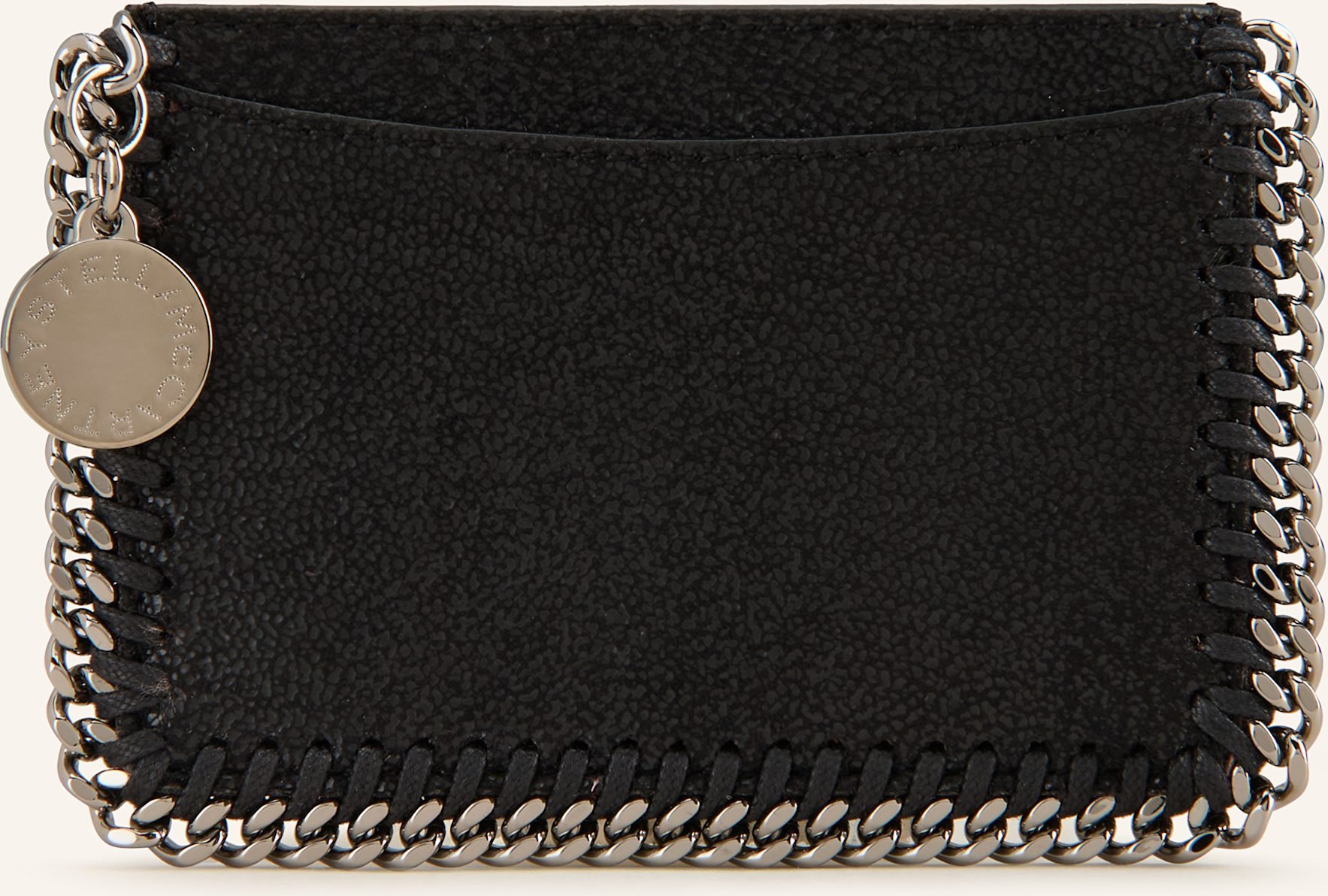 Stella Mccartney Kartenetui Falabella schwarz