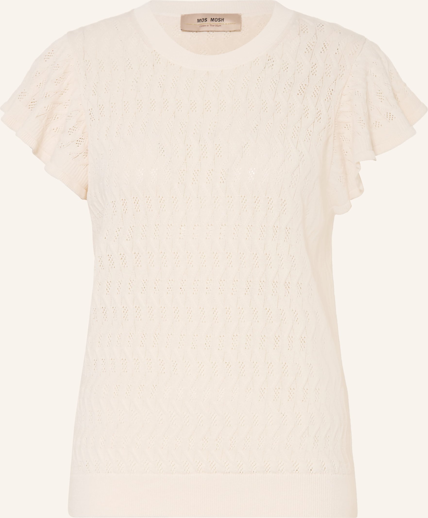 Mos Mosh Strickshirt Mmganna weiss