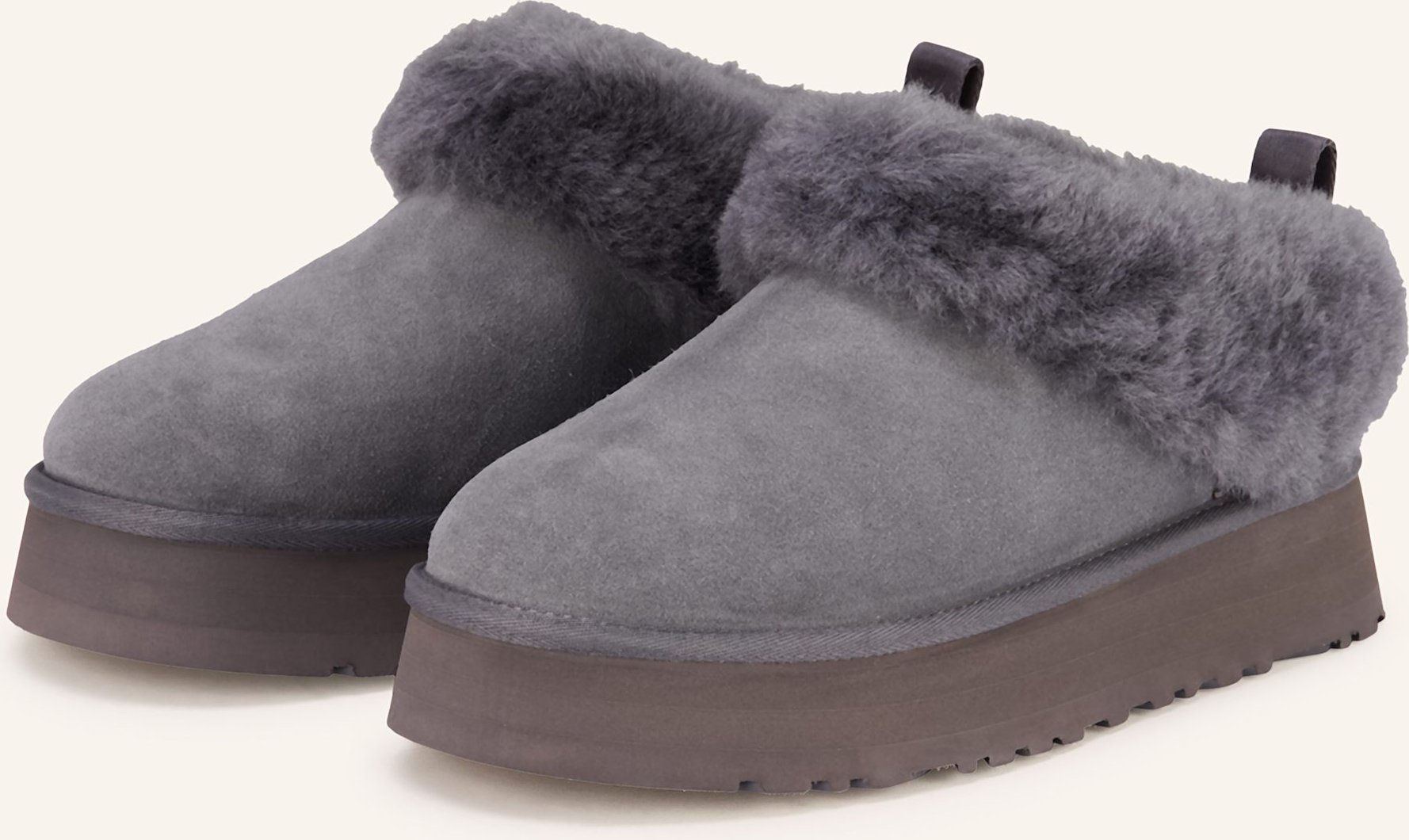 Thumbnail - Ugg Plateau-Mules Tazzelle grau