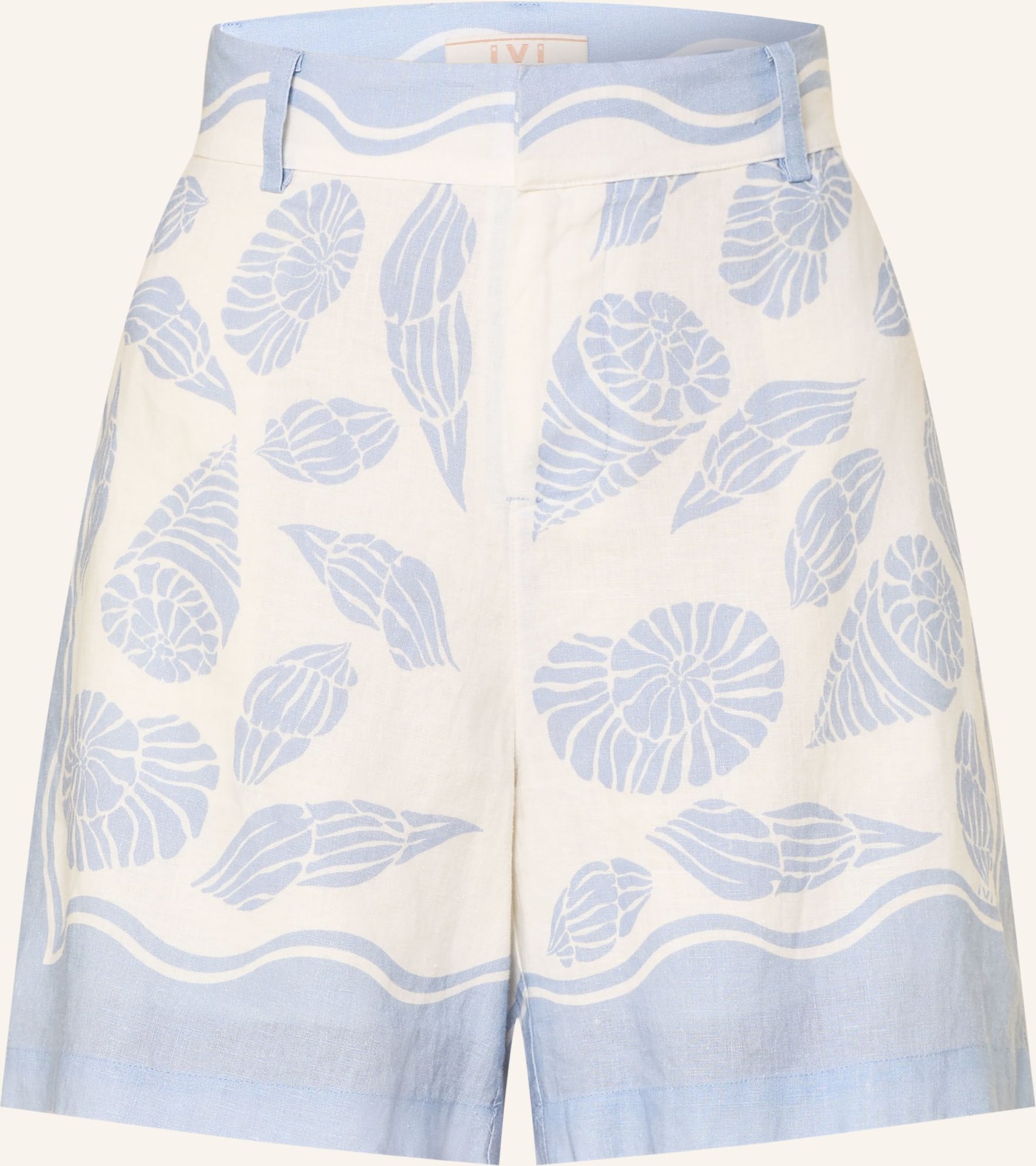 Ivi Collection Leinenshorts weiss