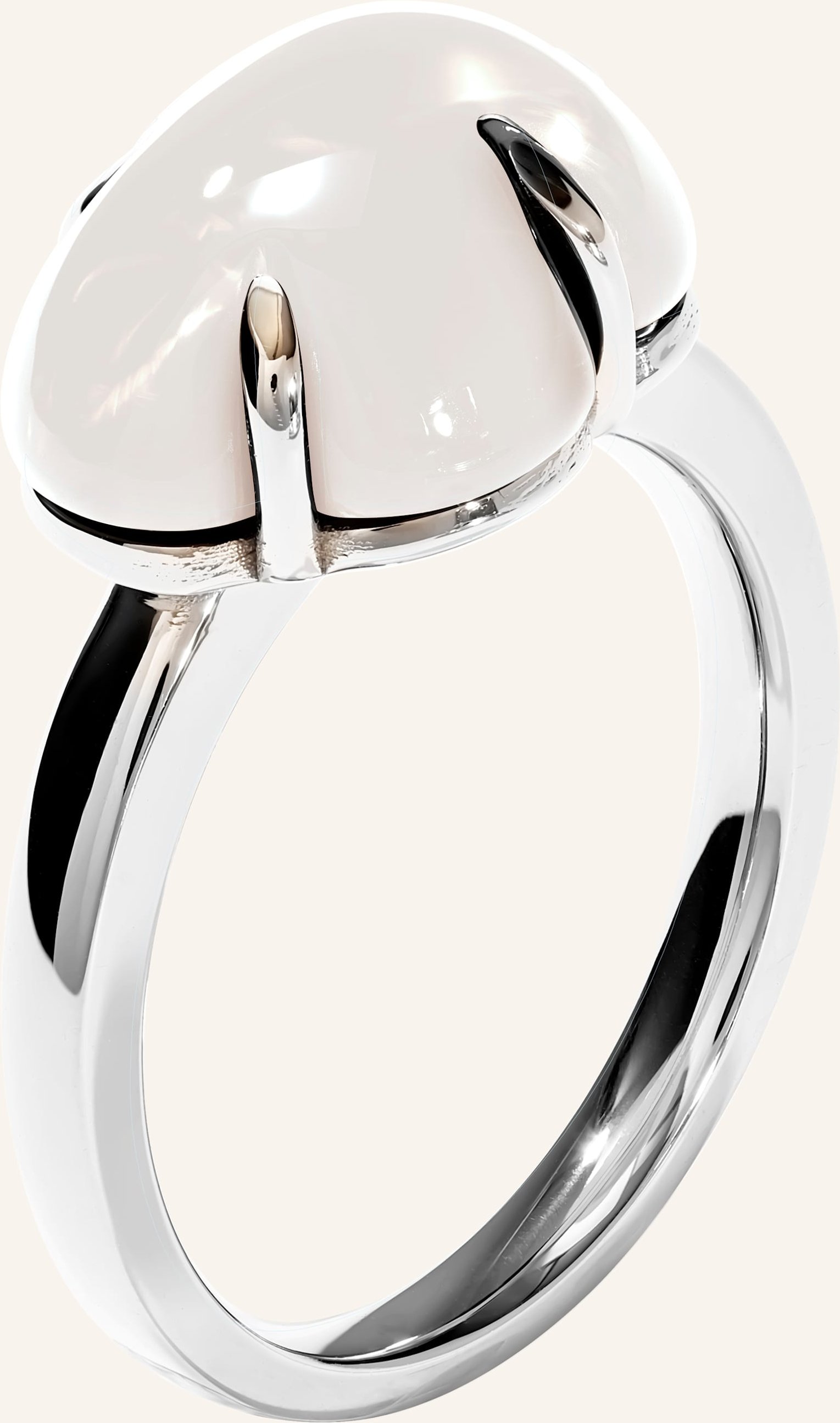 Vieri Ring Wolke Milchquarz silber