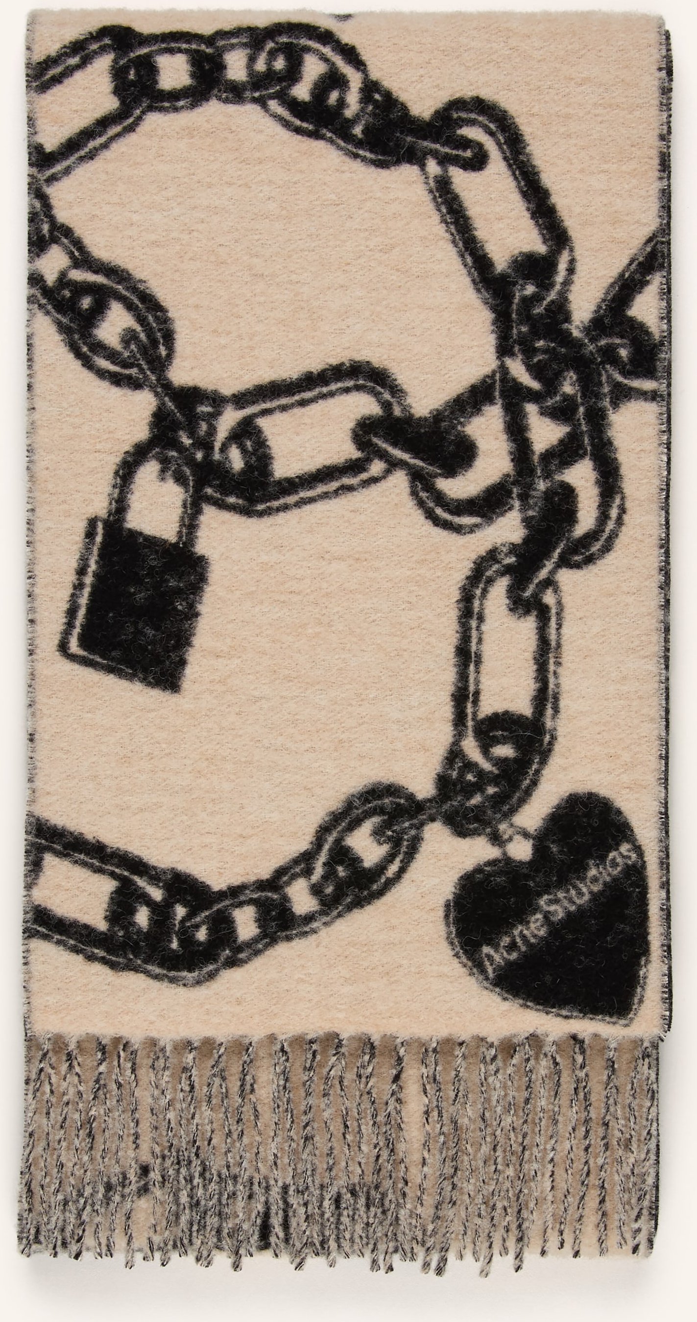 Acne Studios Schal Mit Alpaka beige