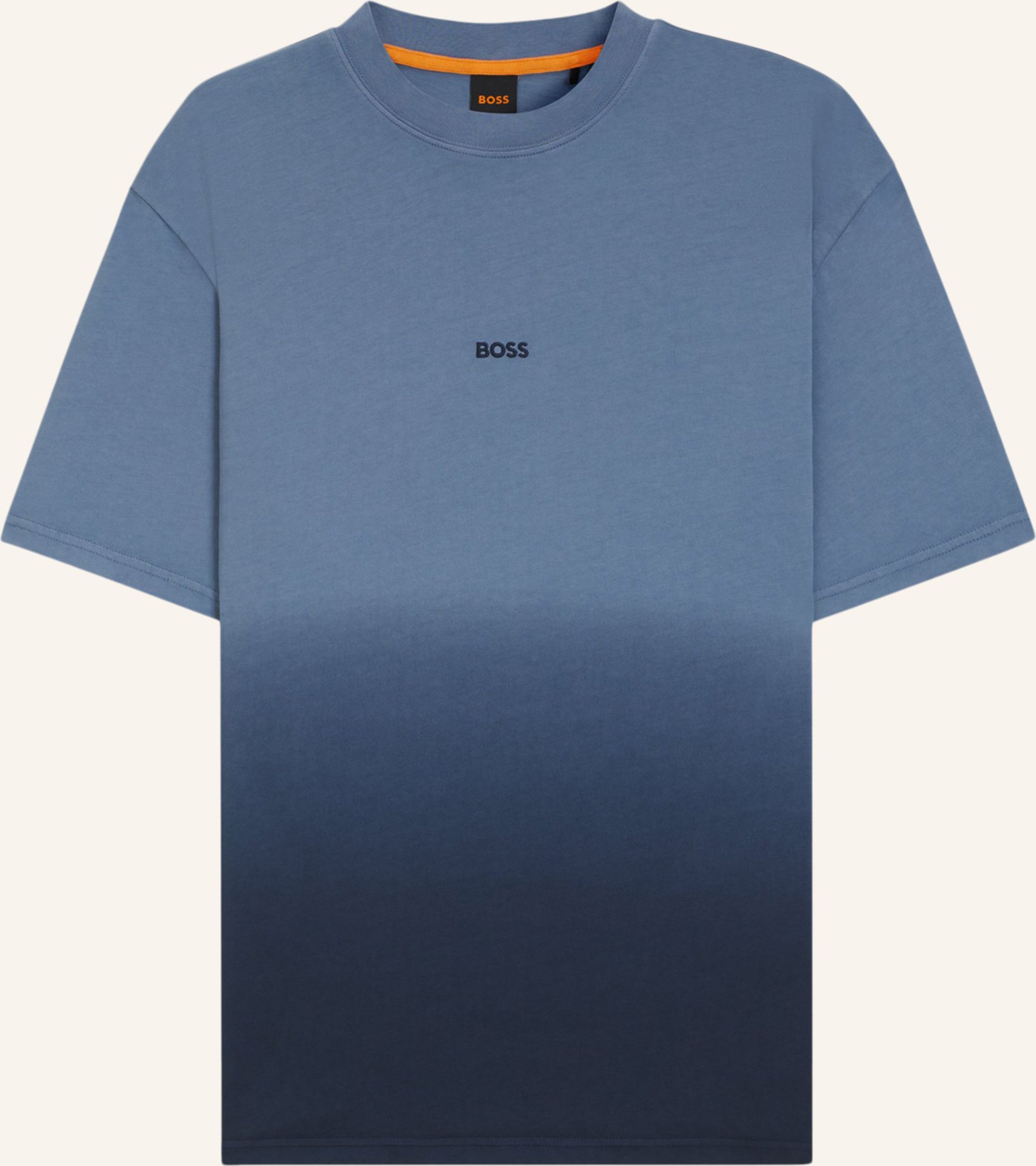Thumbnail - Boss T-Shirt Te_Gradient_In Relaxed Fit blau