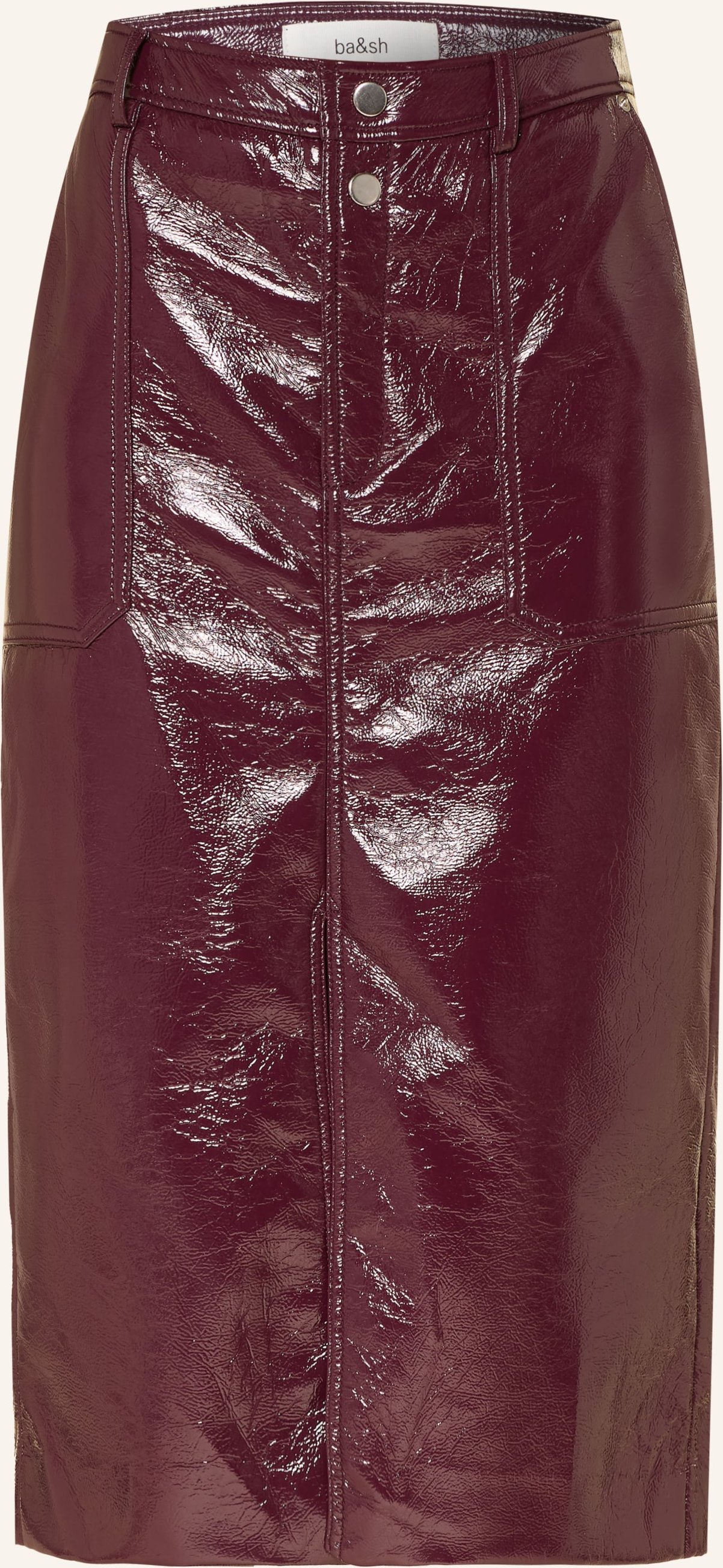 Ba&Sh Rock Marylou In Lederoptik rot