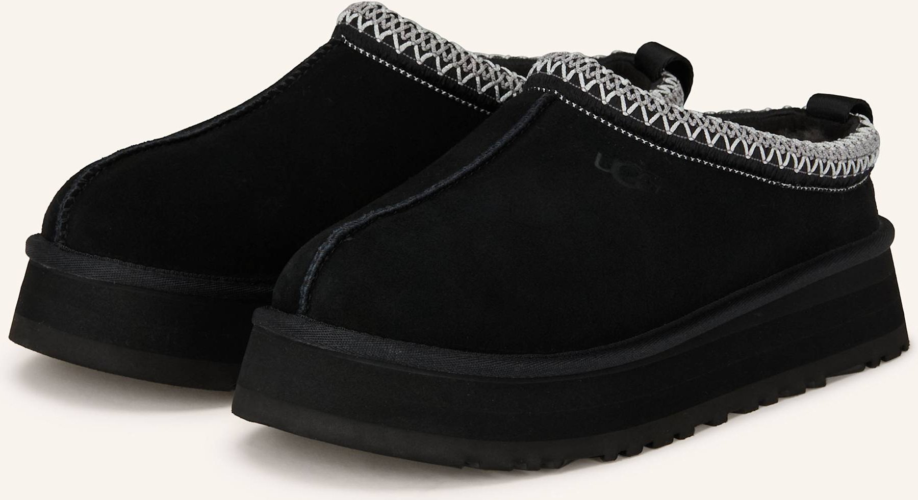 Thumbnail - Ugg Plateau-Pantoletten Tazz schwarz