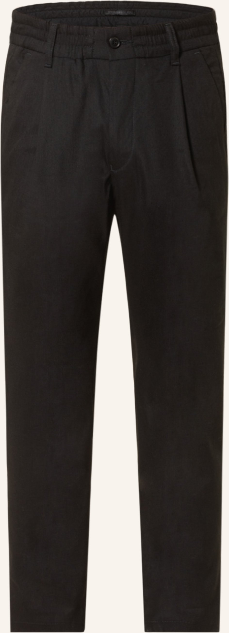 Drykorn Anzughose Chasy Extra Slim Fit Mit Leinen schwarz