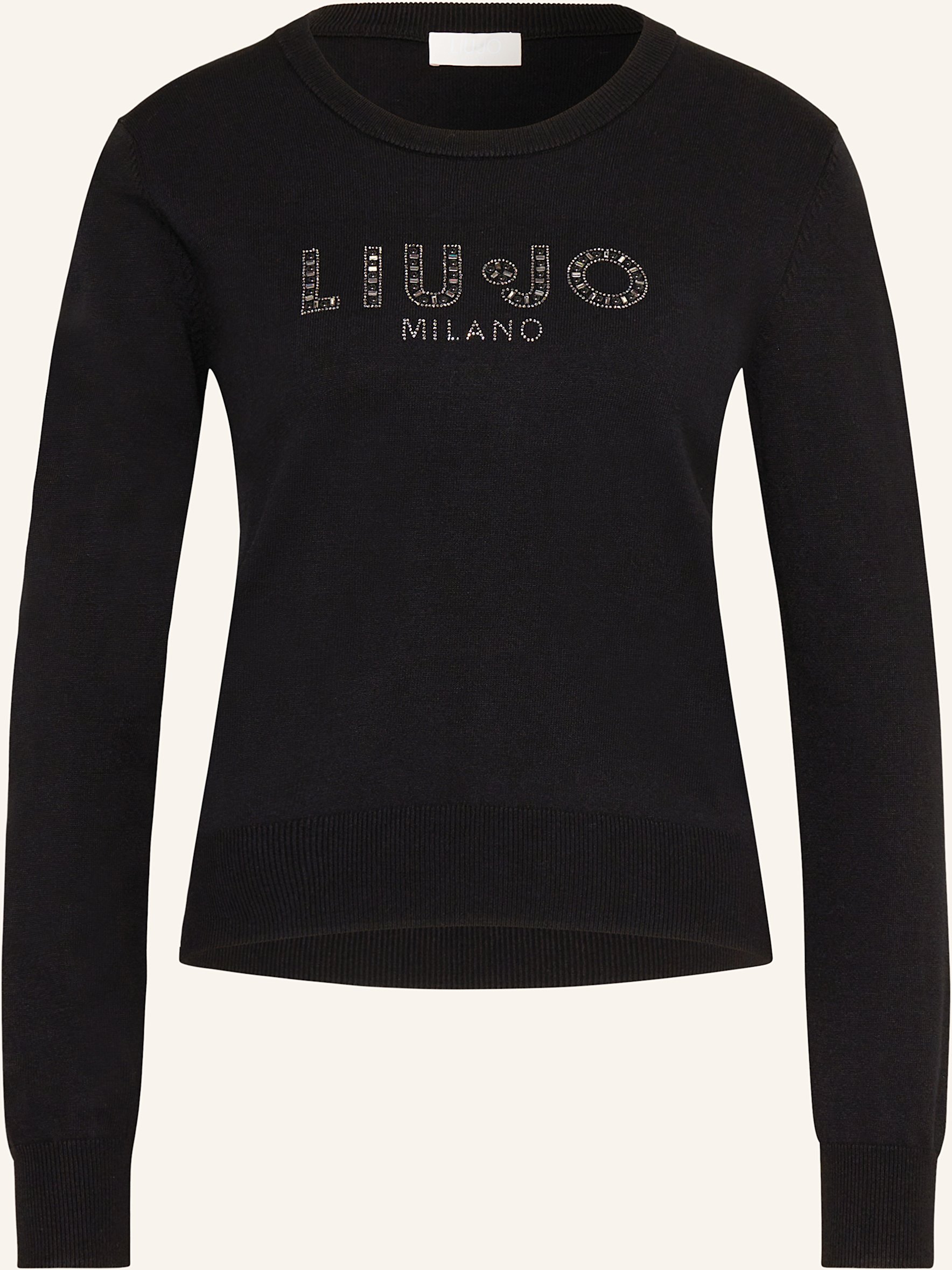 Liu Jo Pullover Mit Schmucksteinen schwarz
