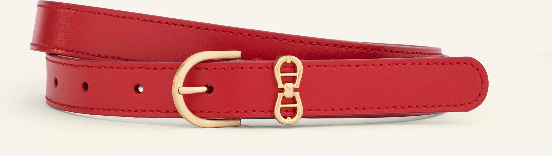 Aigner Ledergürtel rot