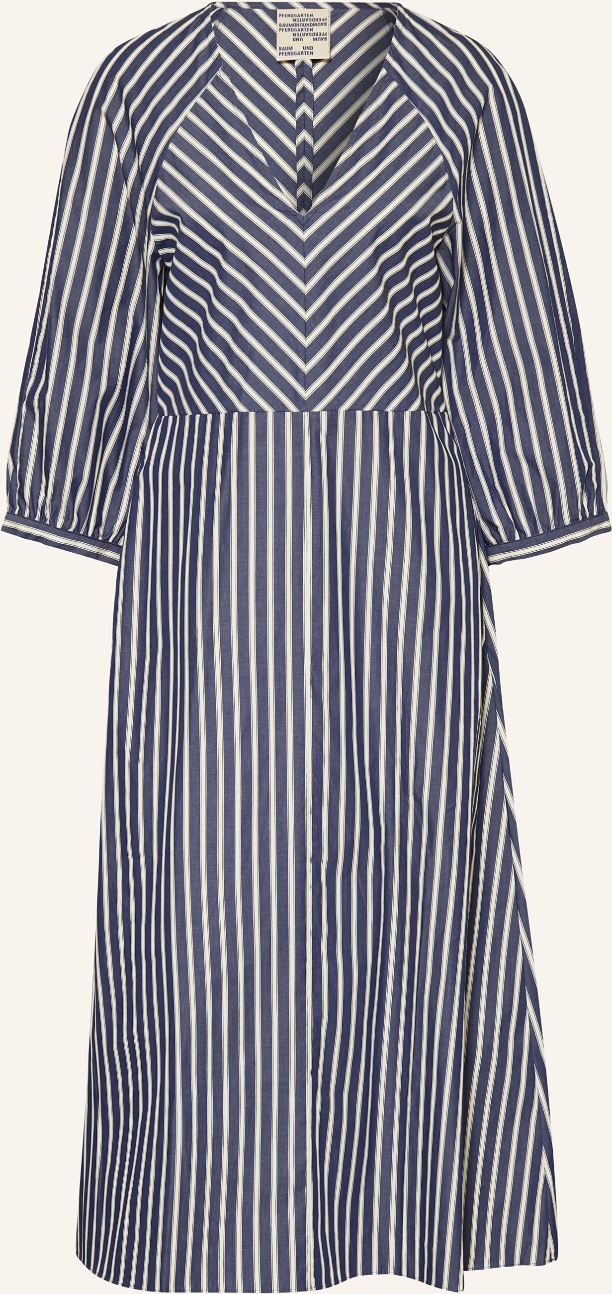 Baum Und Pferdgarten Kleid Aba Mit 3/4-Arm blau