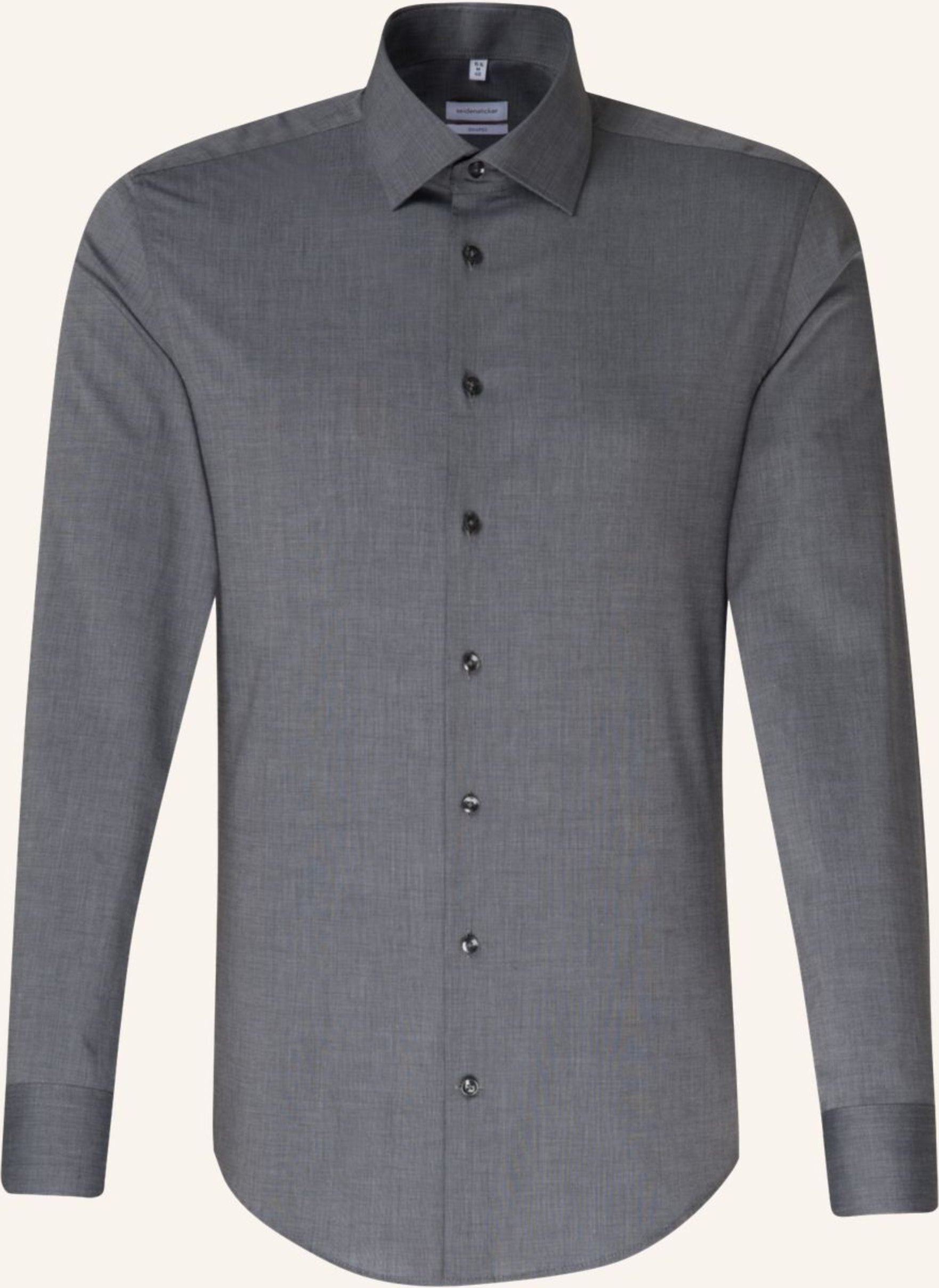 Thumbnail - Seidensticker Business Hemd Shaped Fit grau