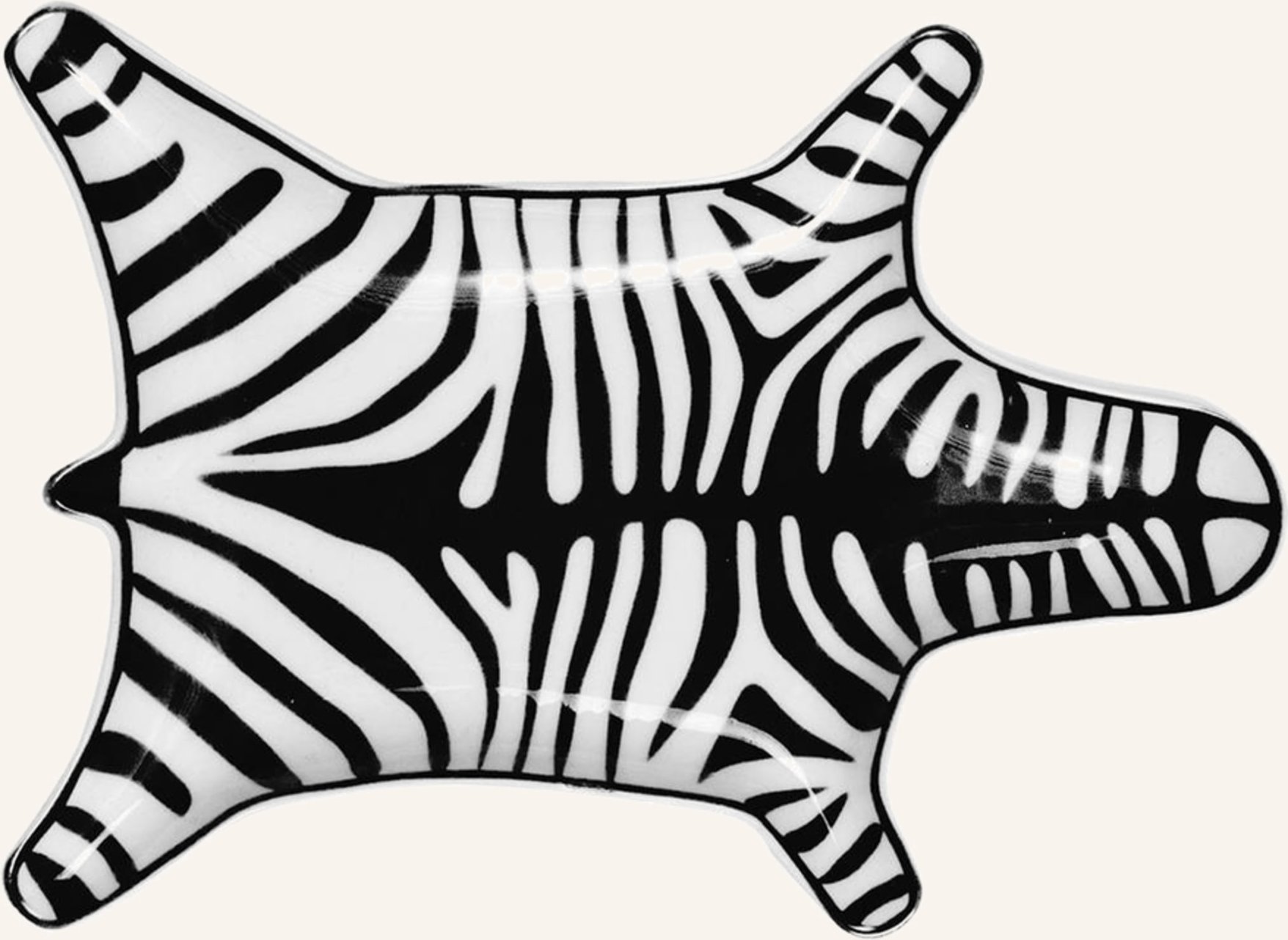 Jonathan Adler Schale Zebra schwarz