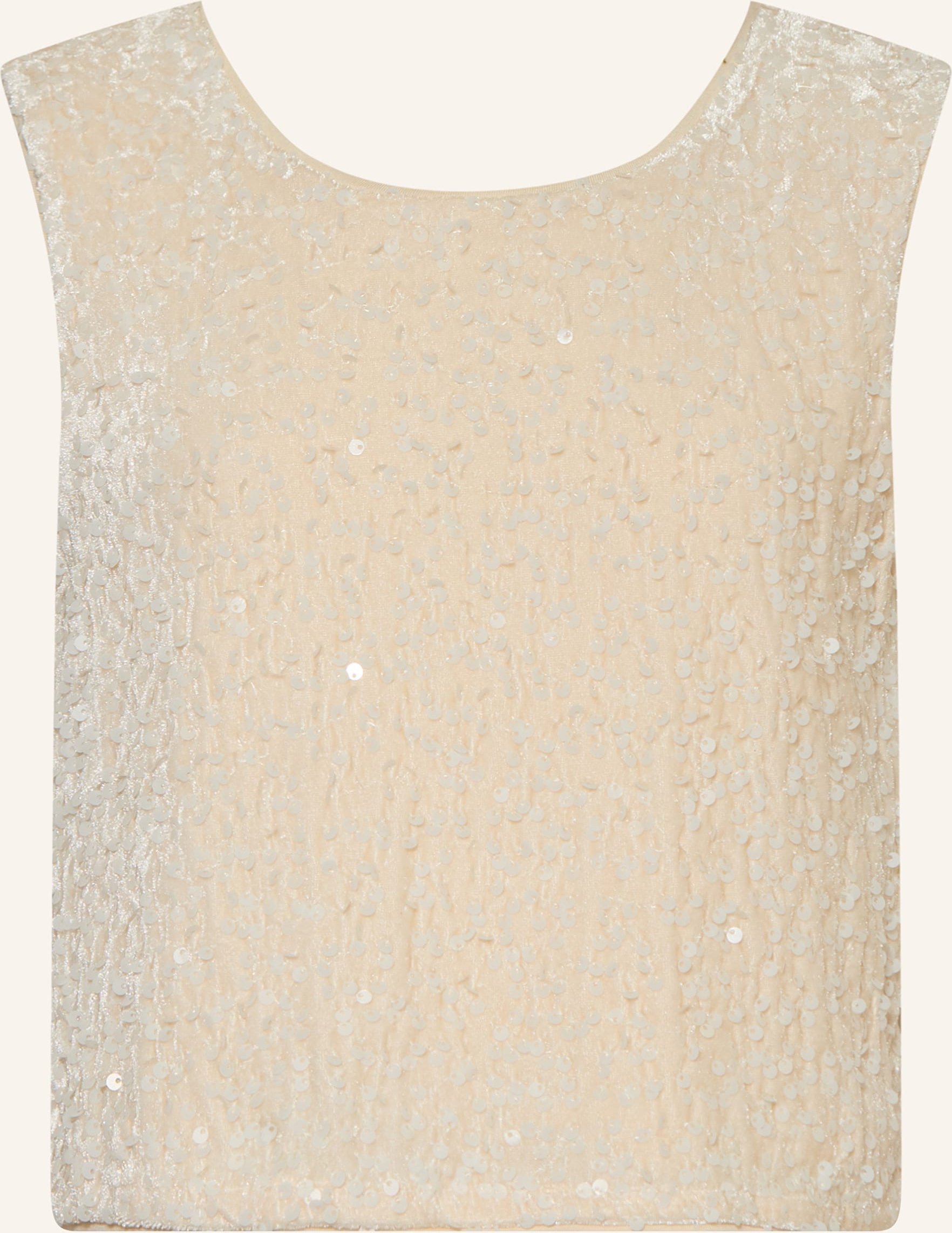 S.Oliver Red Top Mit Pailletten weiss