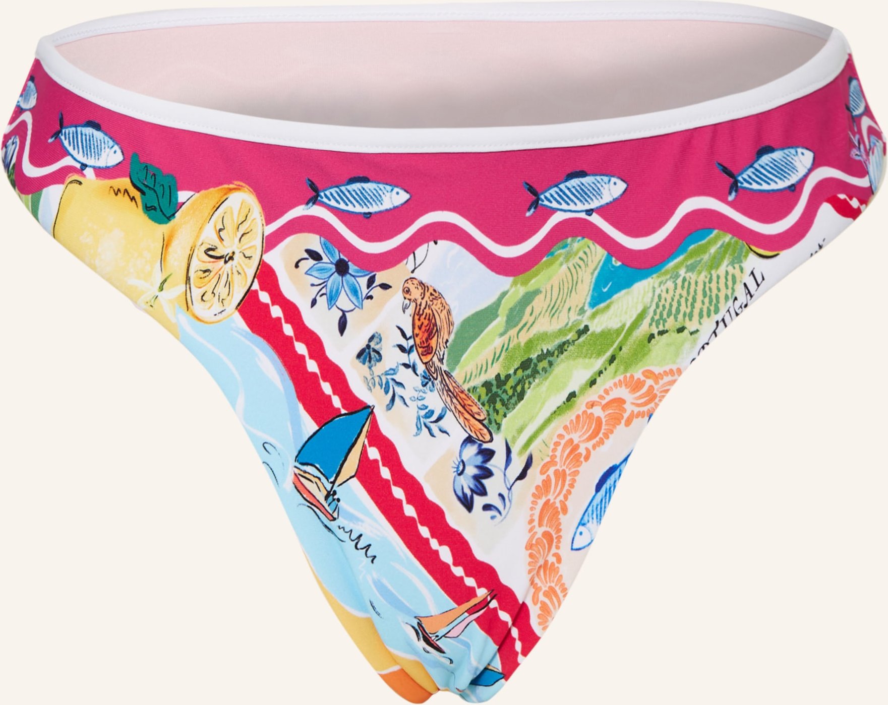 Seafolly Panty-Bikini-Hose Wish You Were Here pink