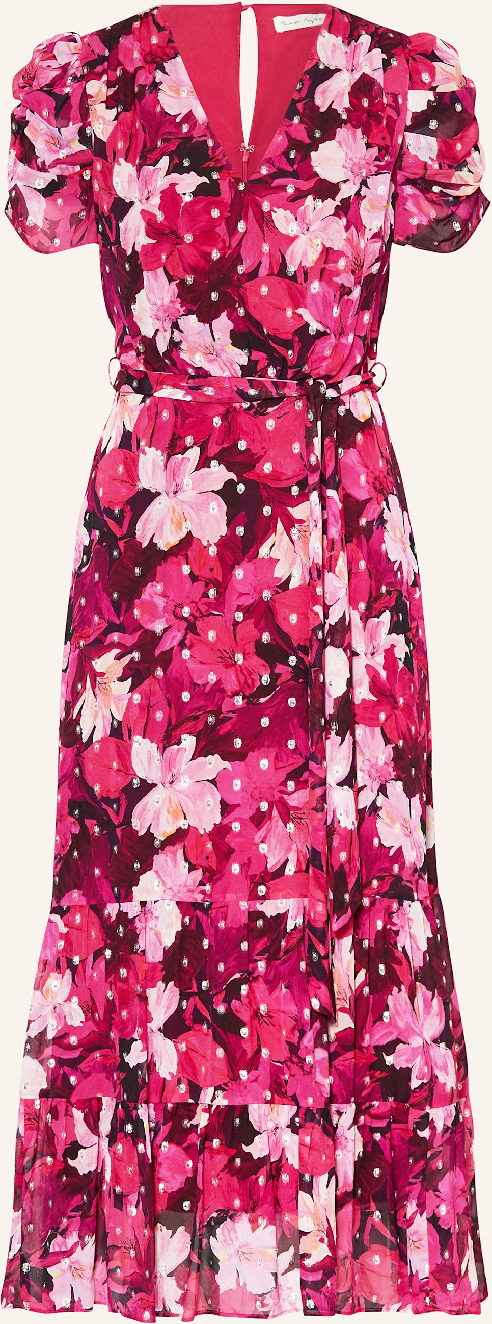 Phase Eight Kleid Azalea Mit Glitzergarn pink