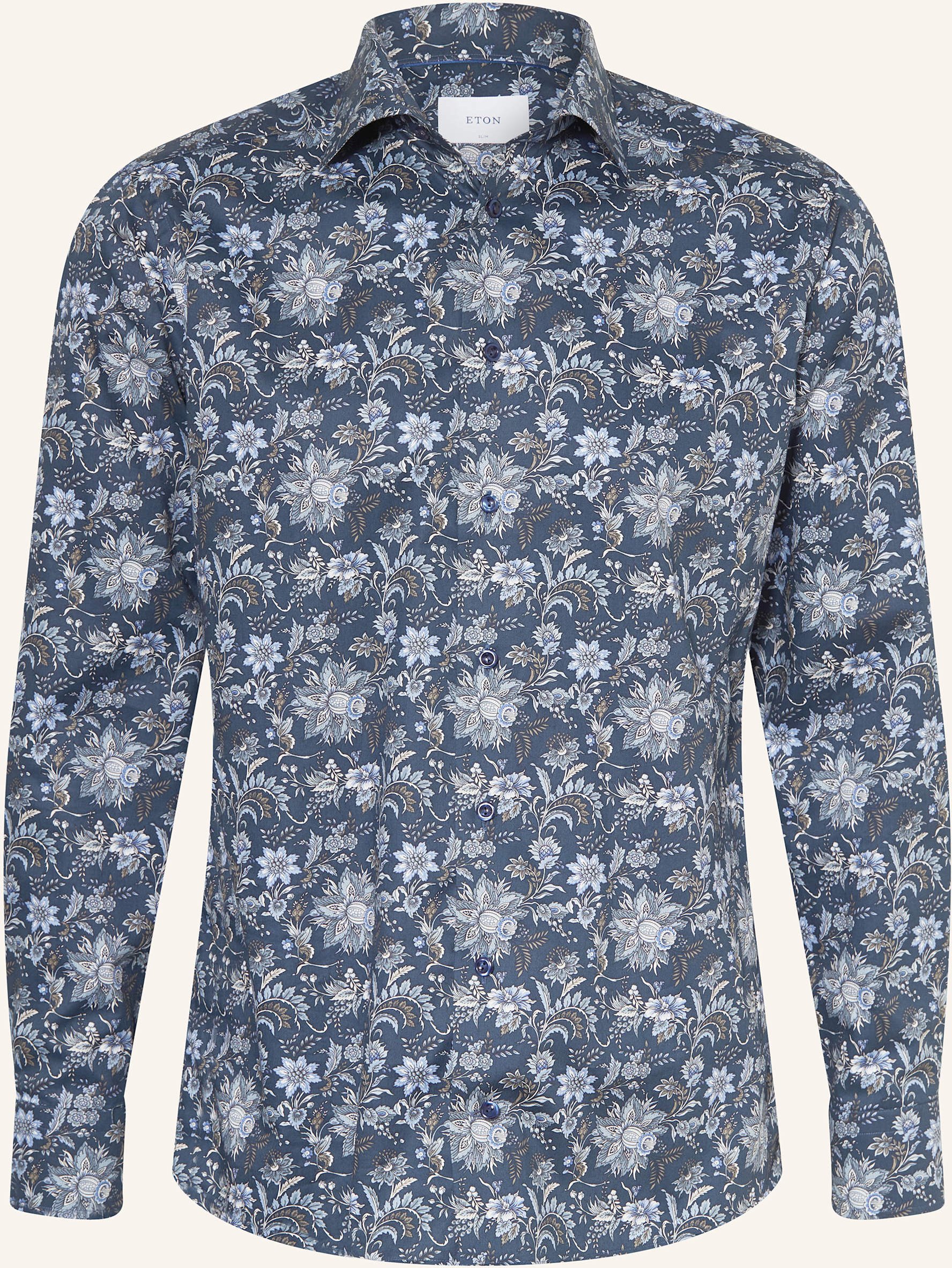 Eton Hemd Slim Fit blau