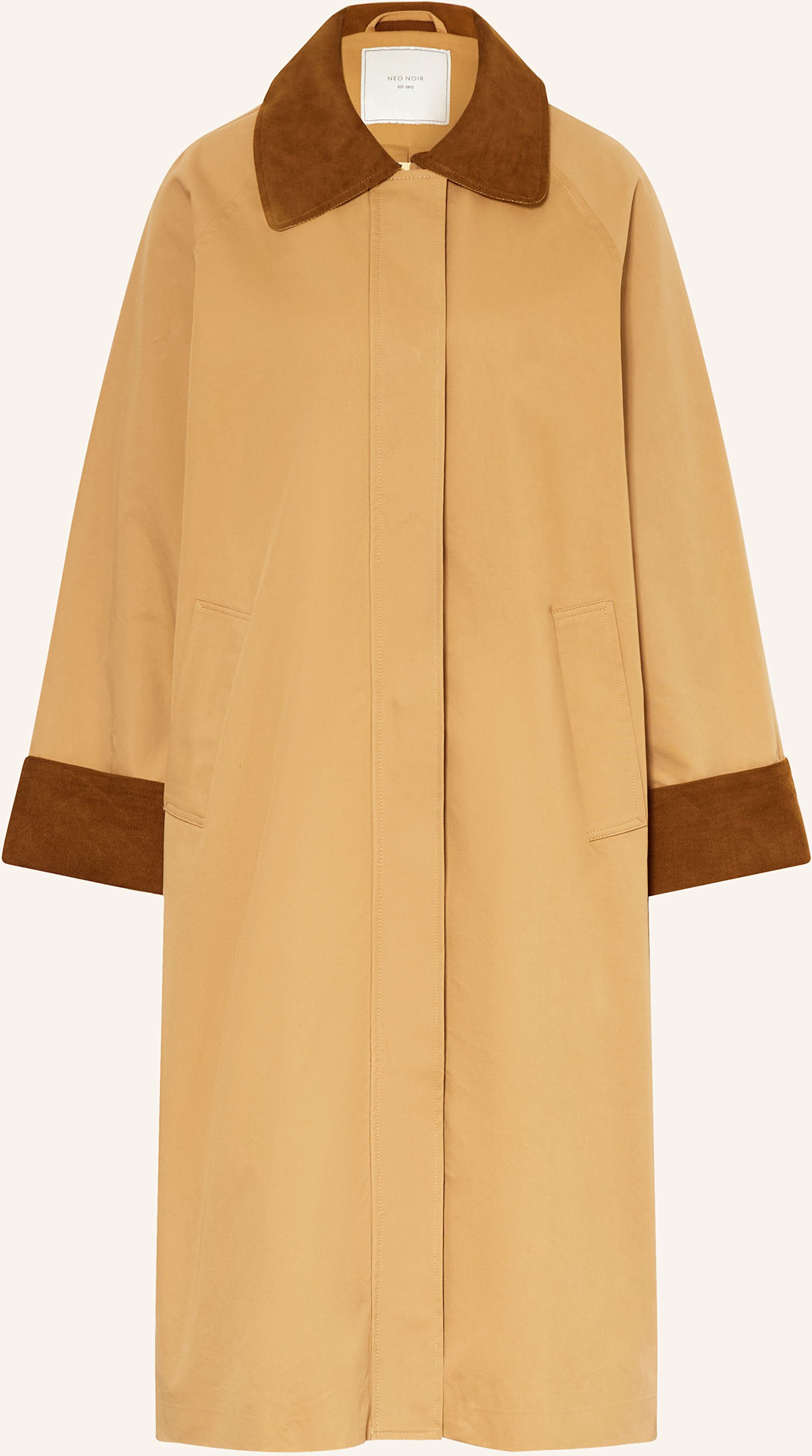 Neo Noir Mantel Anneli Mit Cord braun