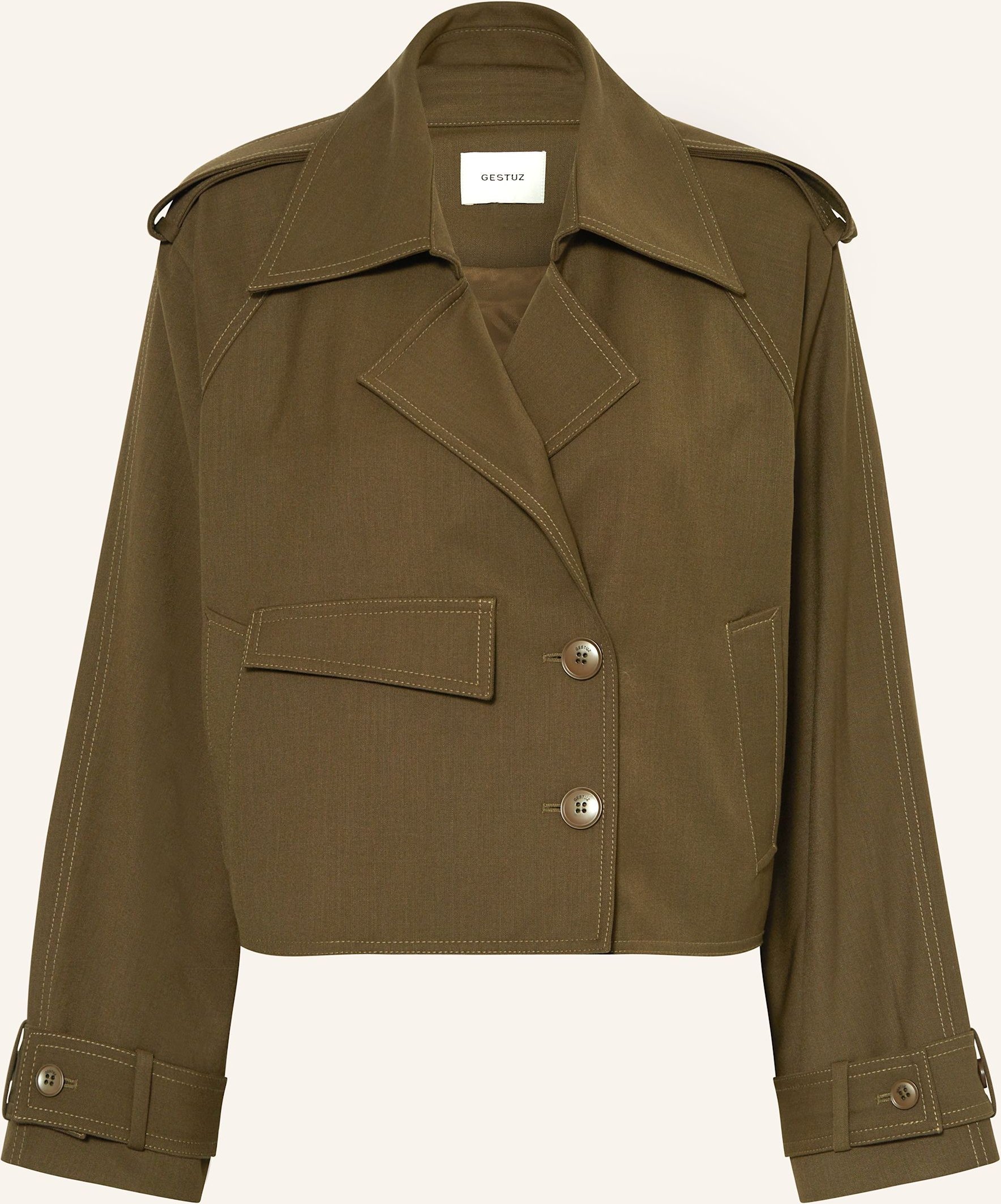 Gestuz Trench-Jacke Gzedina gruen