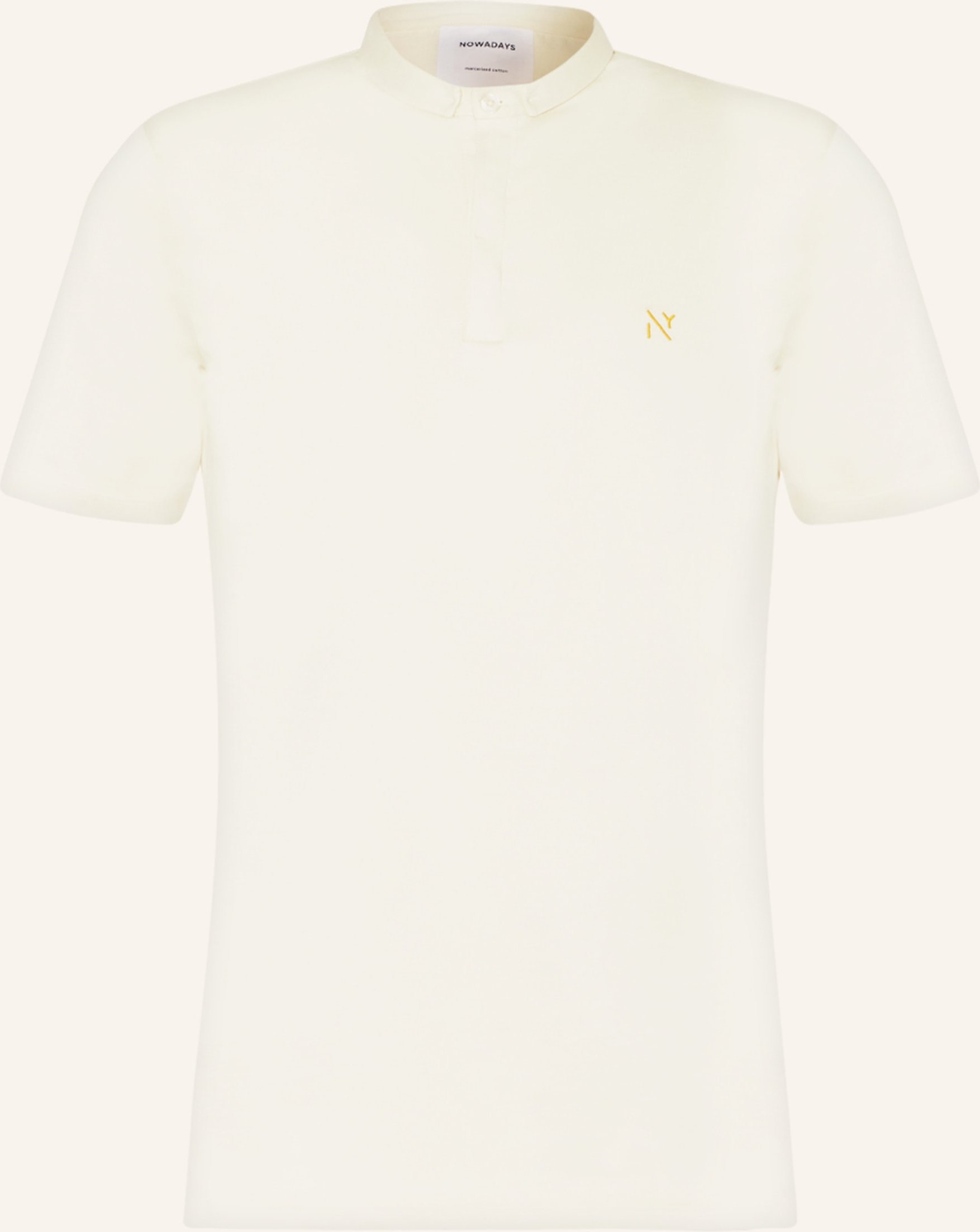 Nowadays Jersey-Poloshirt weiss