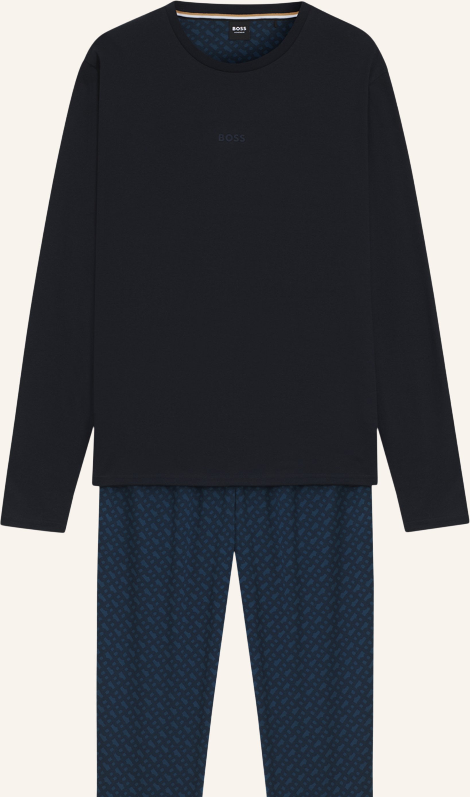 Thumbnail - Boss Pyjama-Set Relax Long Set Regular Fit blau