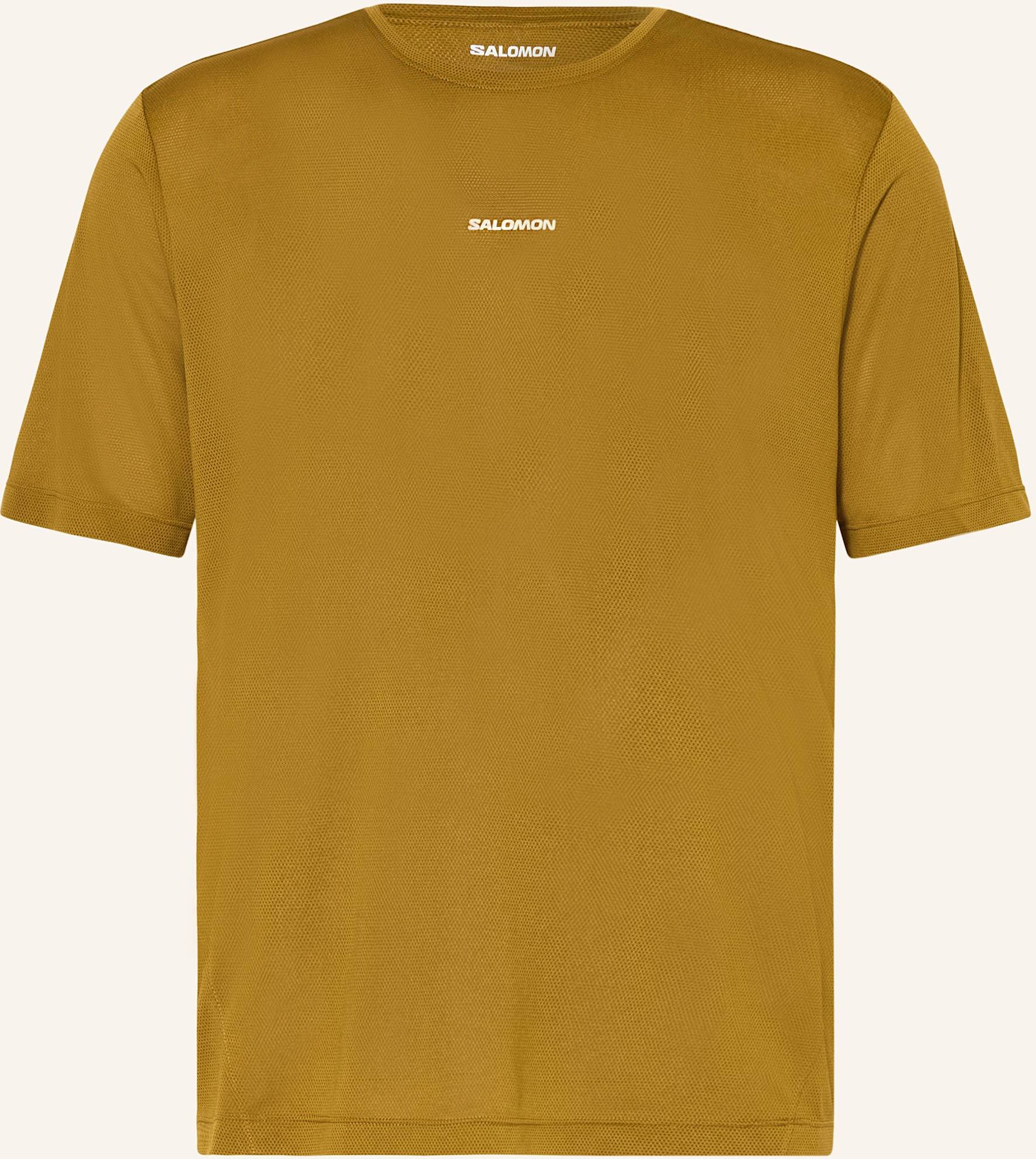 Salomon Laufshirt Shakeout Core gelb