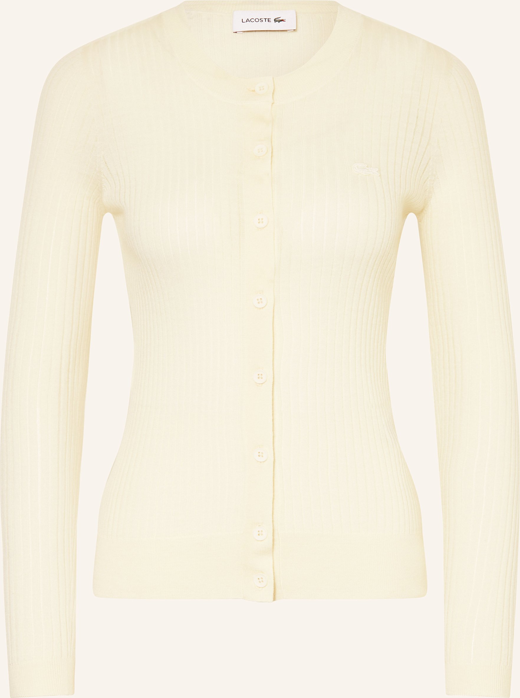 Lacoste Strickjacke weiss