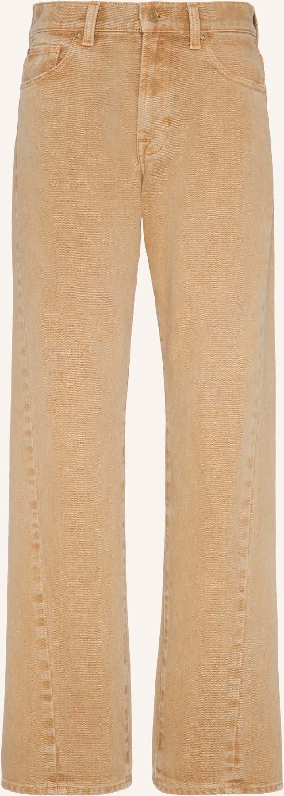 7 For All Mankind Jeans Twisted Tess Wide Leg Fit beige