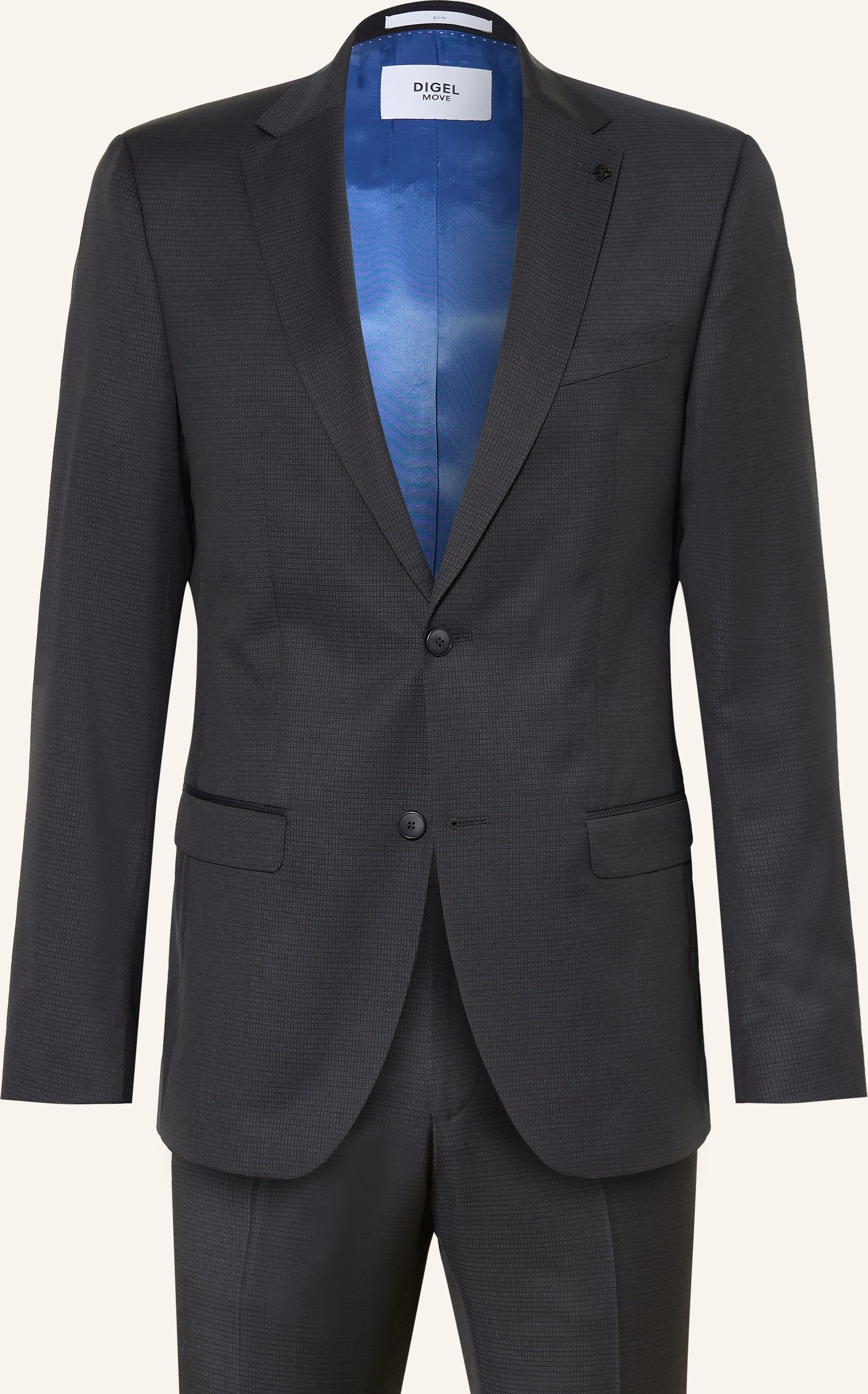 Digel Move Anzug Anthony Slim Fit blau