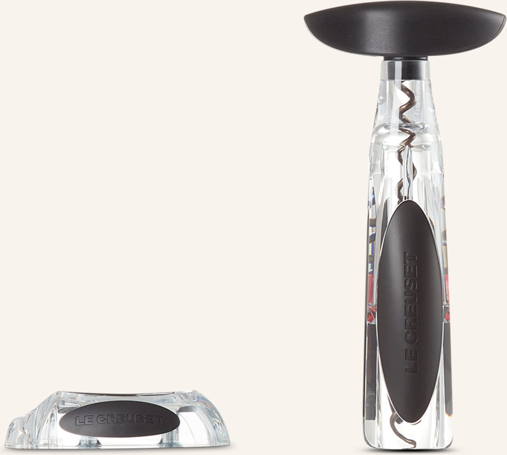 Le Creuset 2-Tlg. Set: Korkenzieher Und Folienschneider Activ-Ball Gs-200 weiss