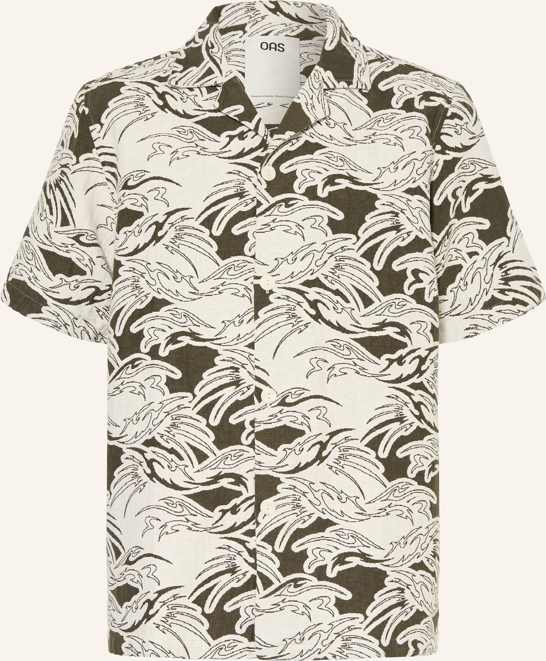 Oas Resorthemd Rouge Cuba Comfort Fit gruen