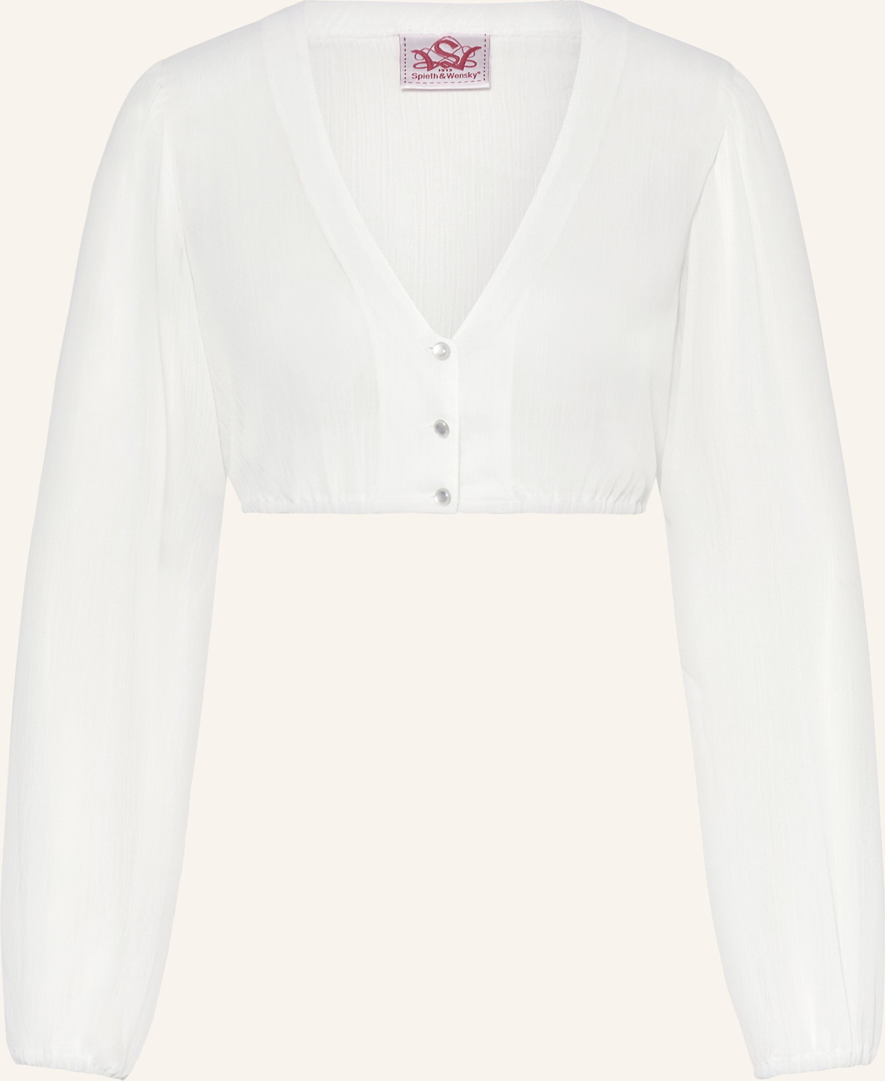 Spieth & Wensky Dirndlbluse Efeu weiss