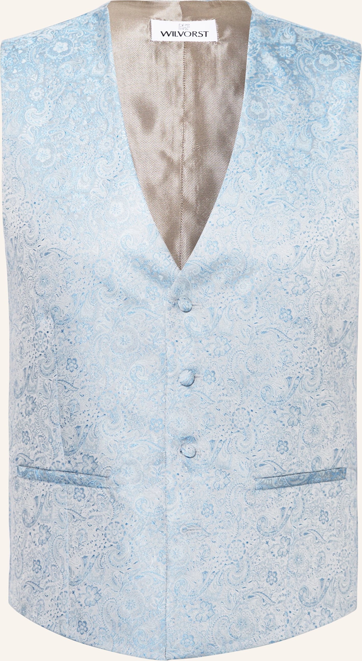 Wilvorst Anzugweste Extra Slim Fit blau