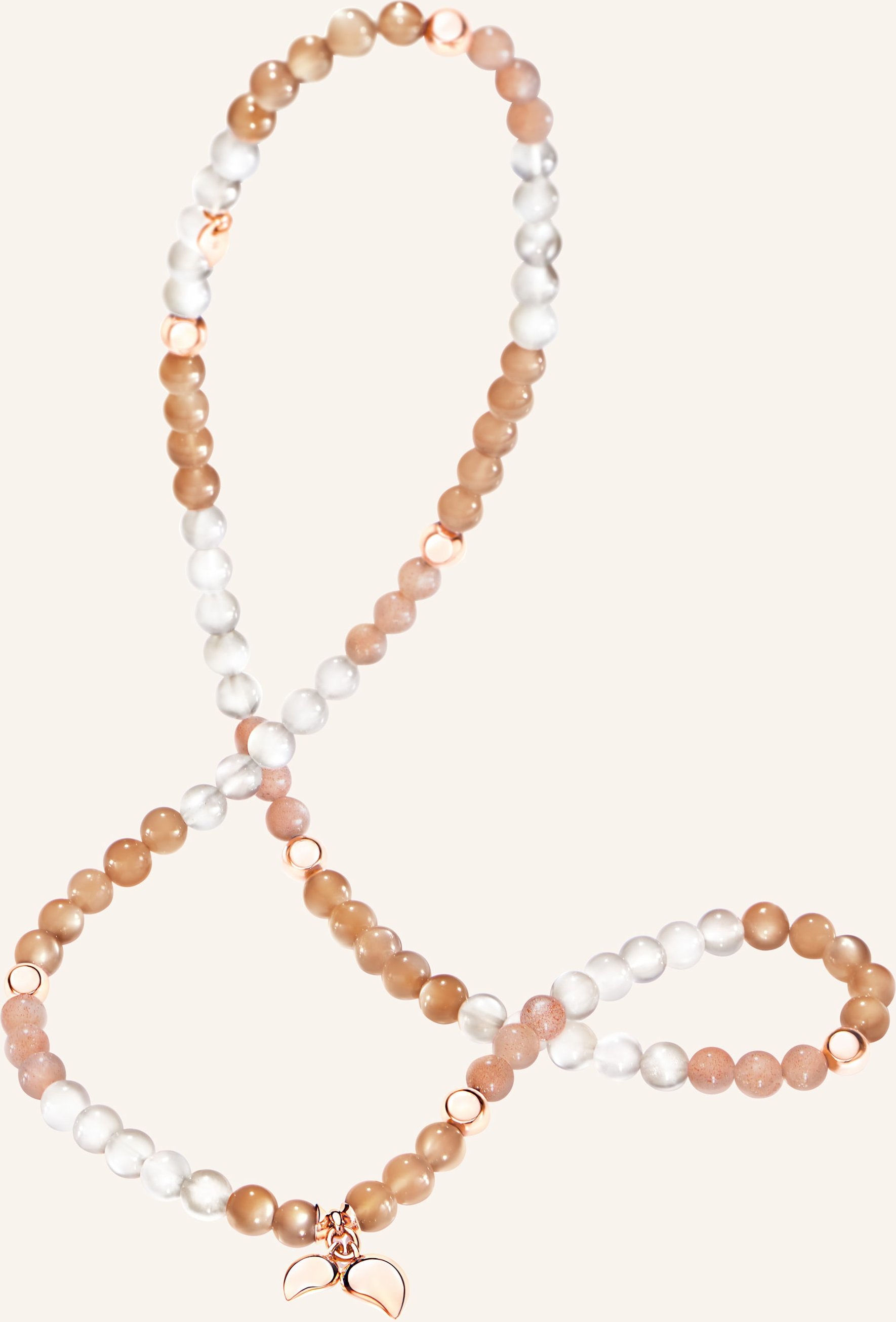 Tamara Comolli Armband Bracelet India 'Camel' Medium Aus 18 Karat Roségold Und Mondsteinen rosegold