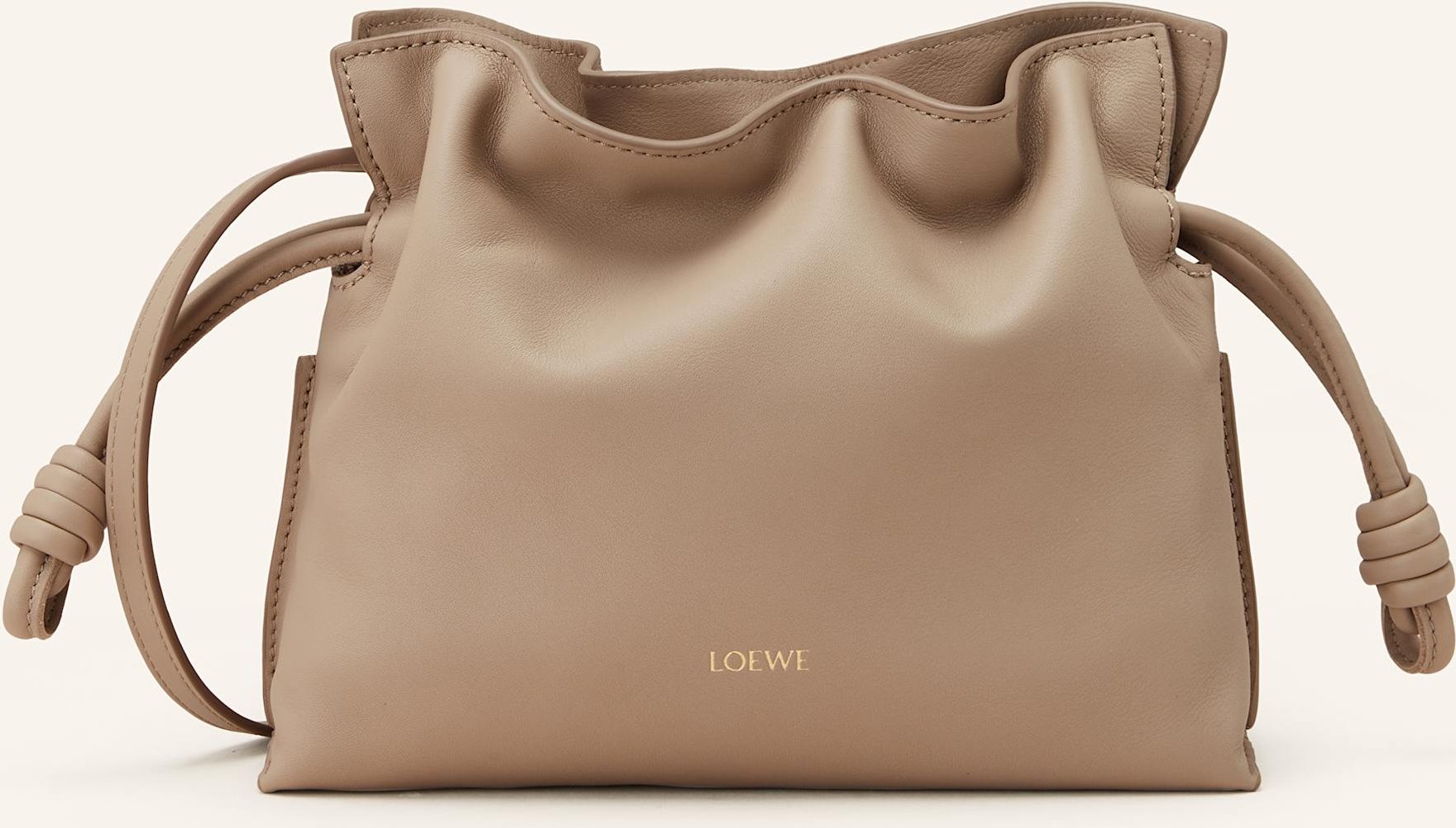 Loewe Umhängetasche Flamenco Mini beige