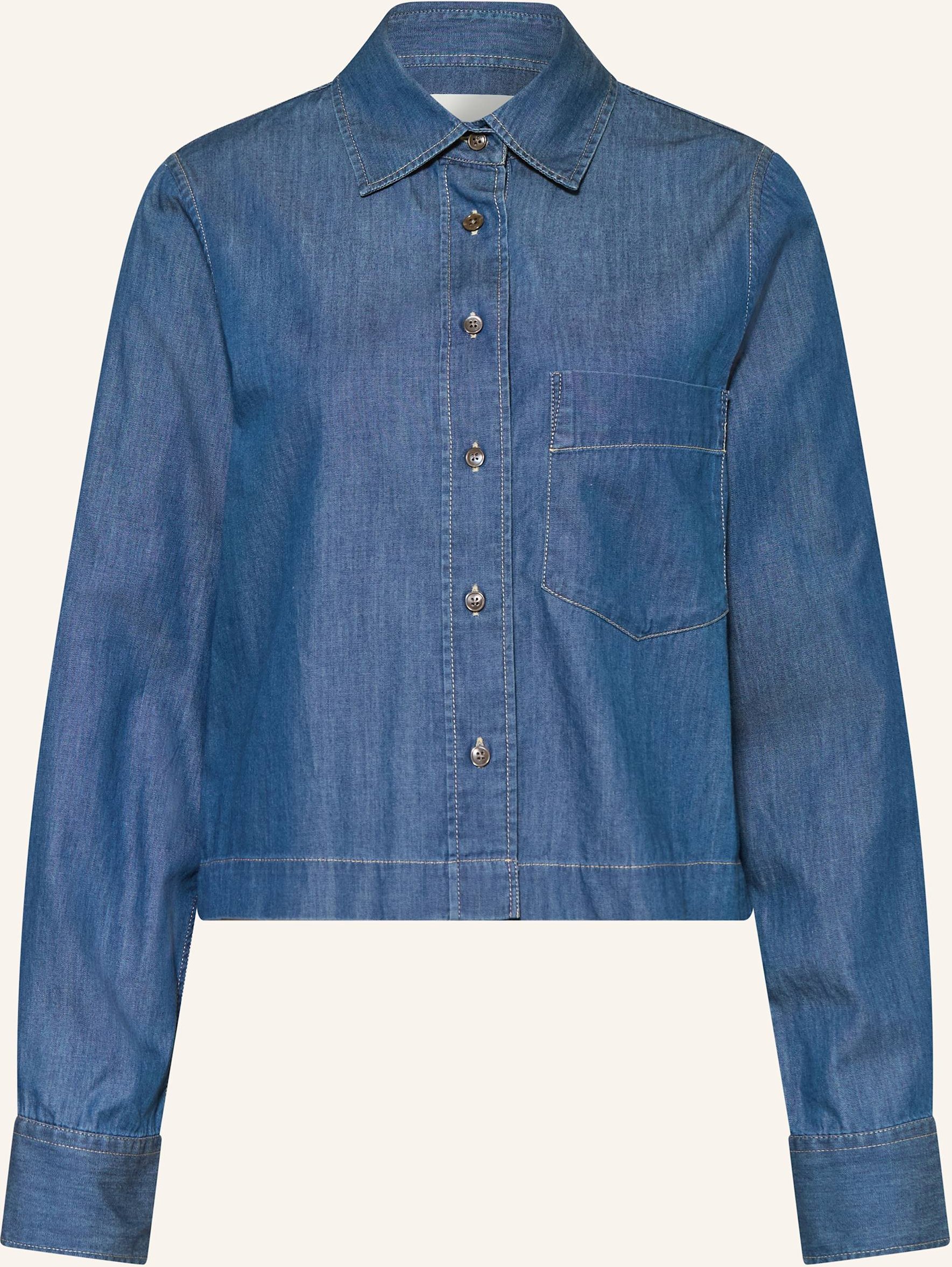 Closed Jeansbluse blau