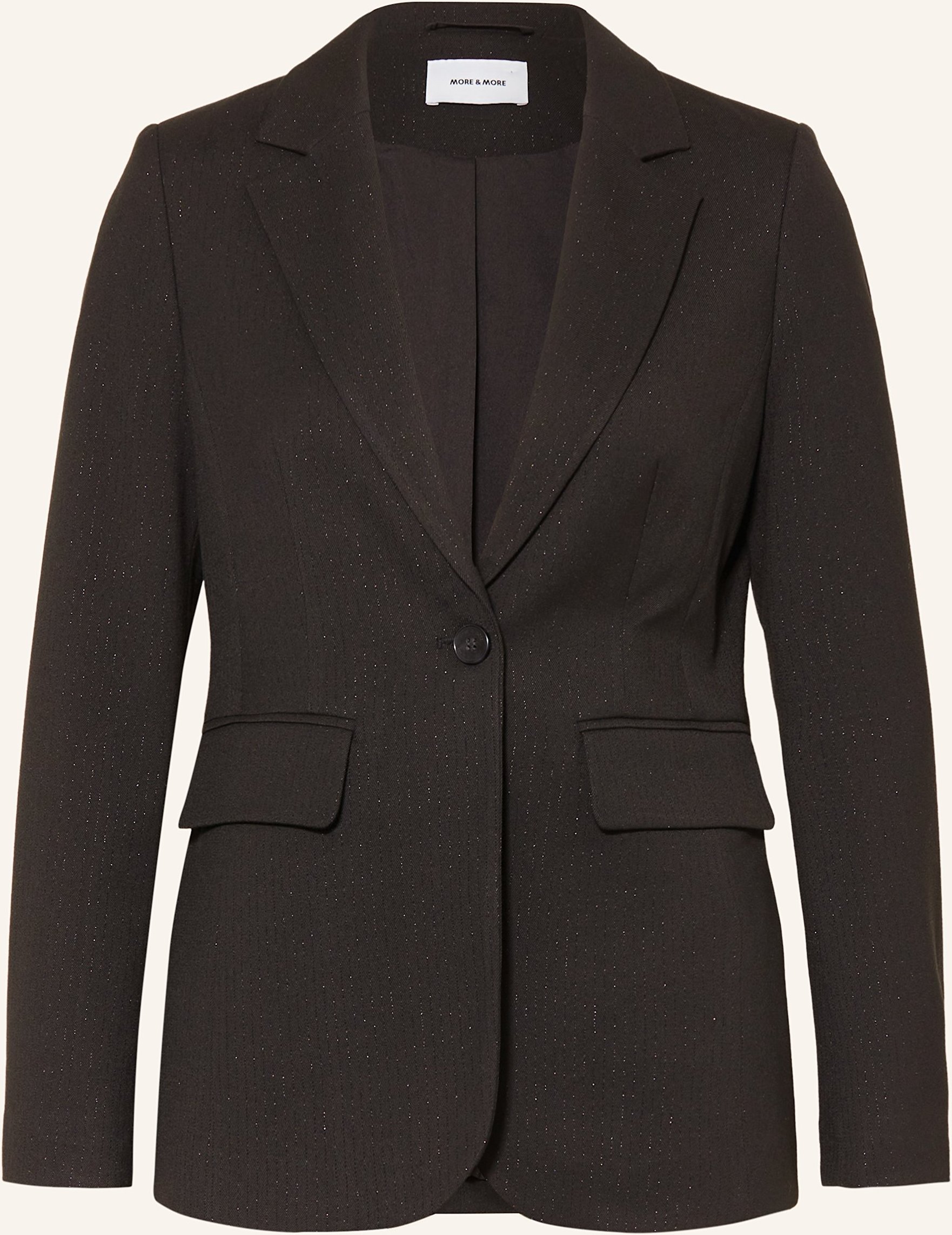 More & More Blazer Mit Glitzergarn schwarz