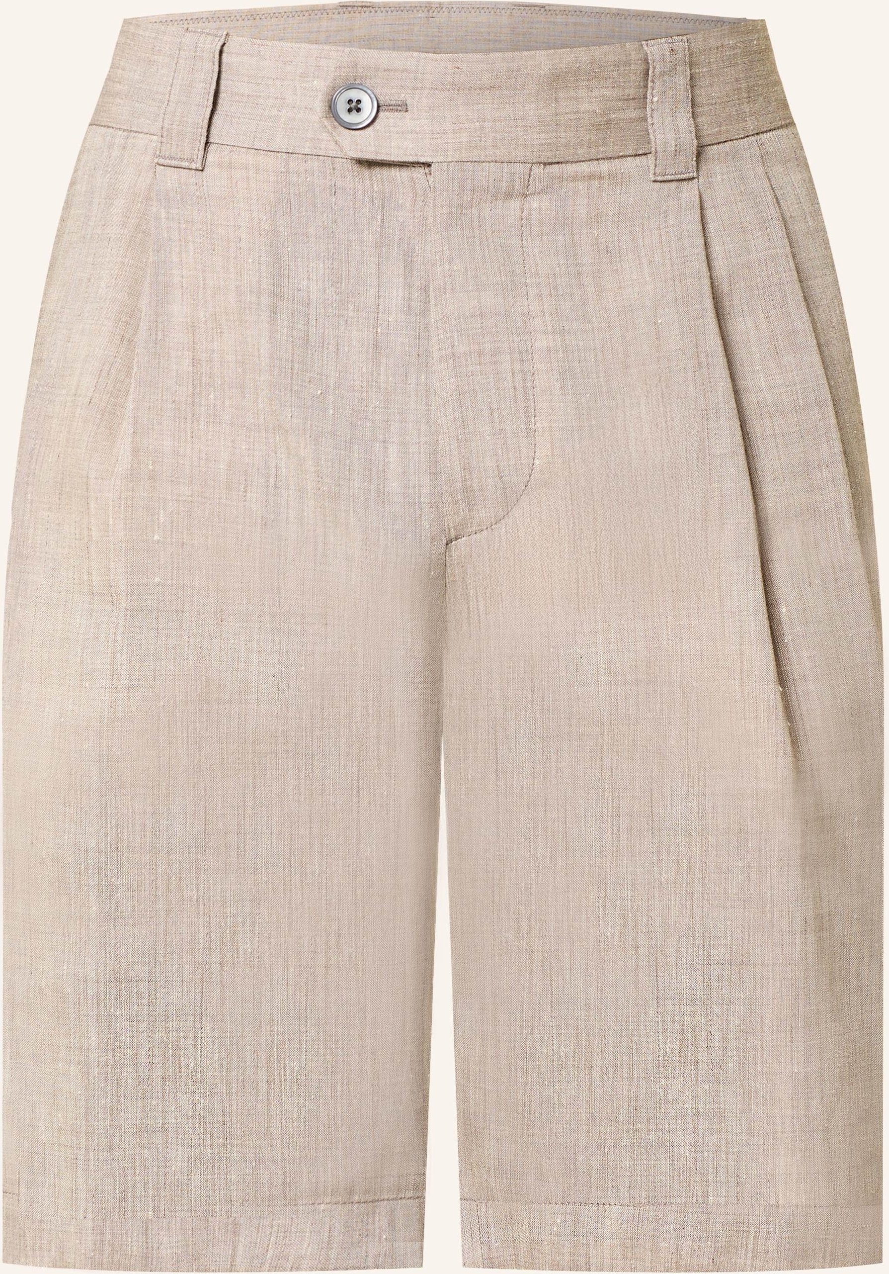 Windsor. Shorts Schio Modern Fit Mit Leinen braun