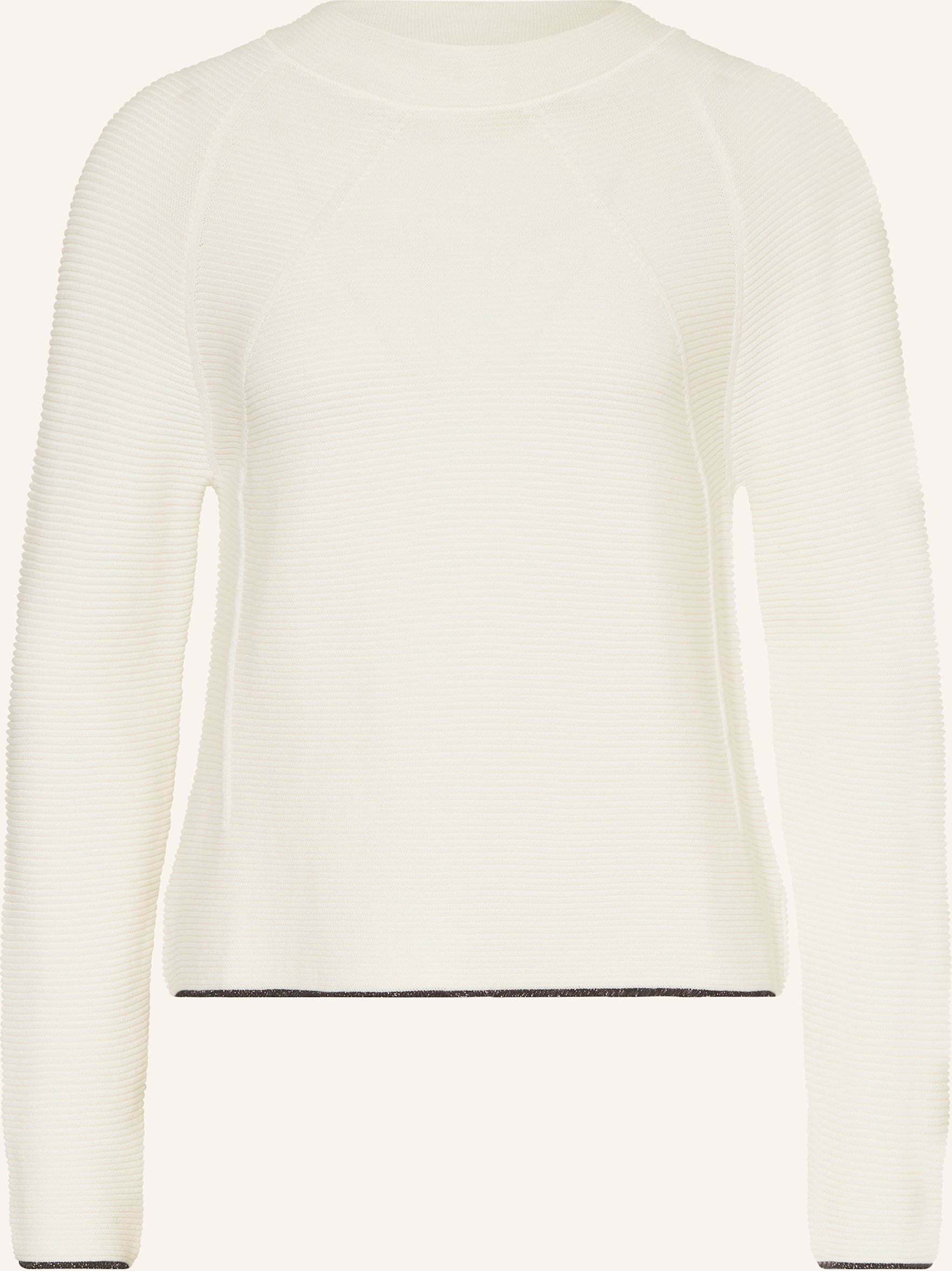 Thumbnail - More & More Pullover Mit Glitzergarn weiss