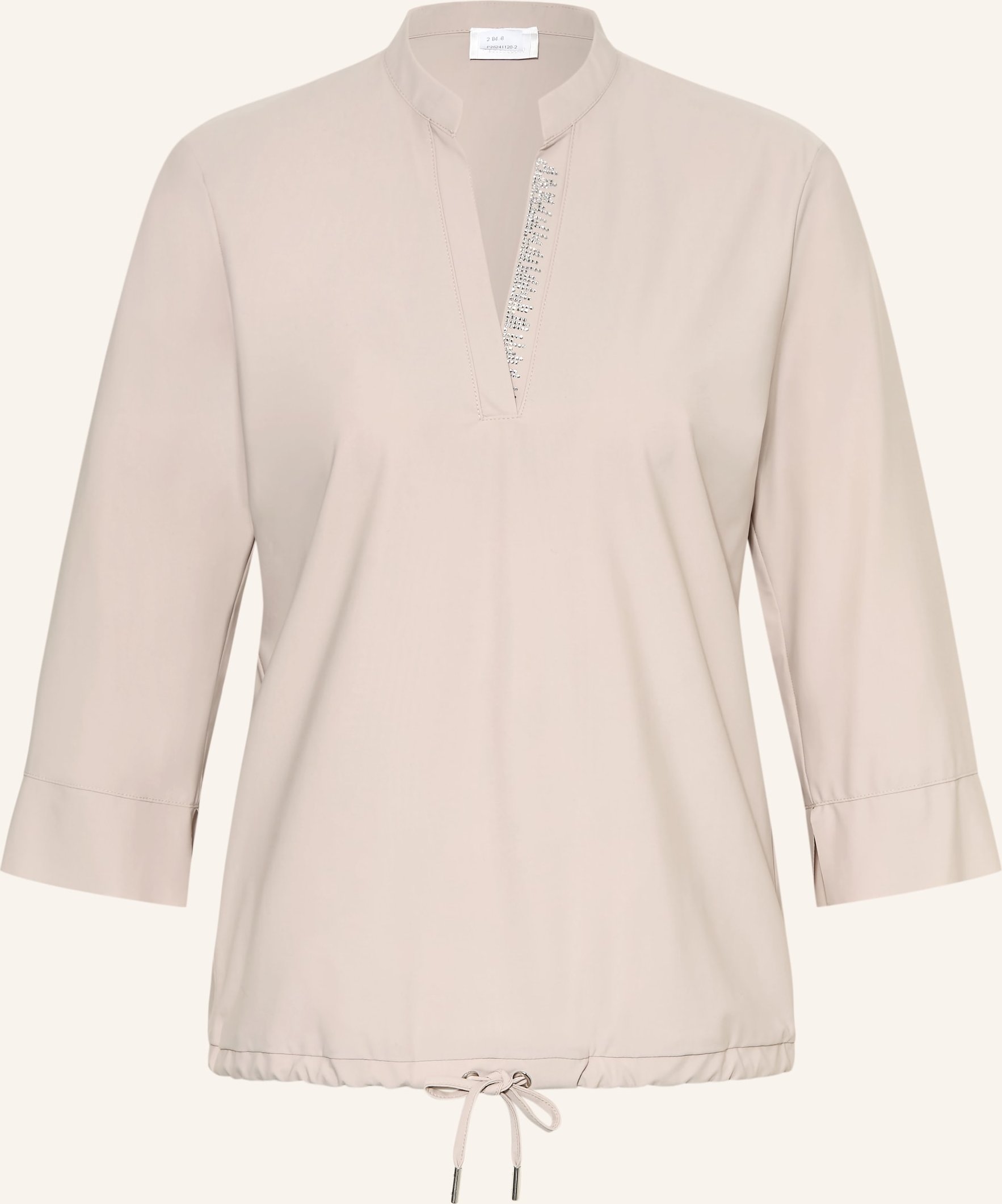 Sportalm Blusenshirt Mit 3/4-Arm Und Schmucksteinen beige