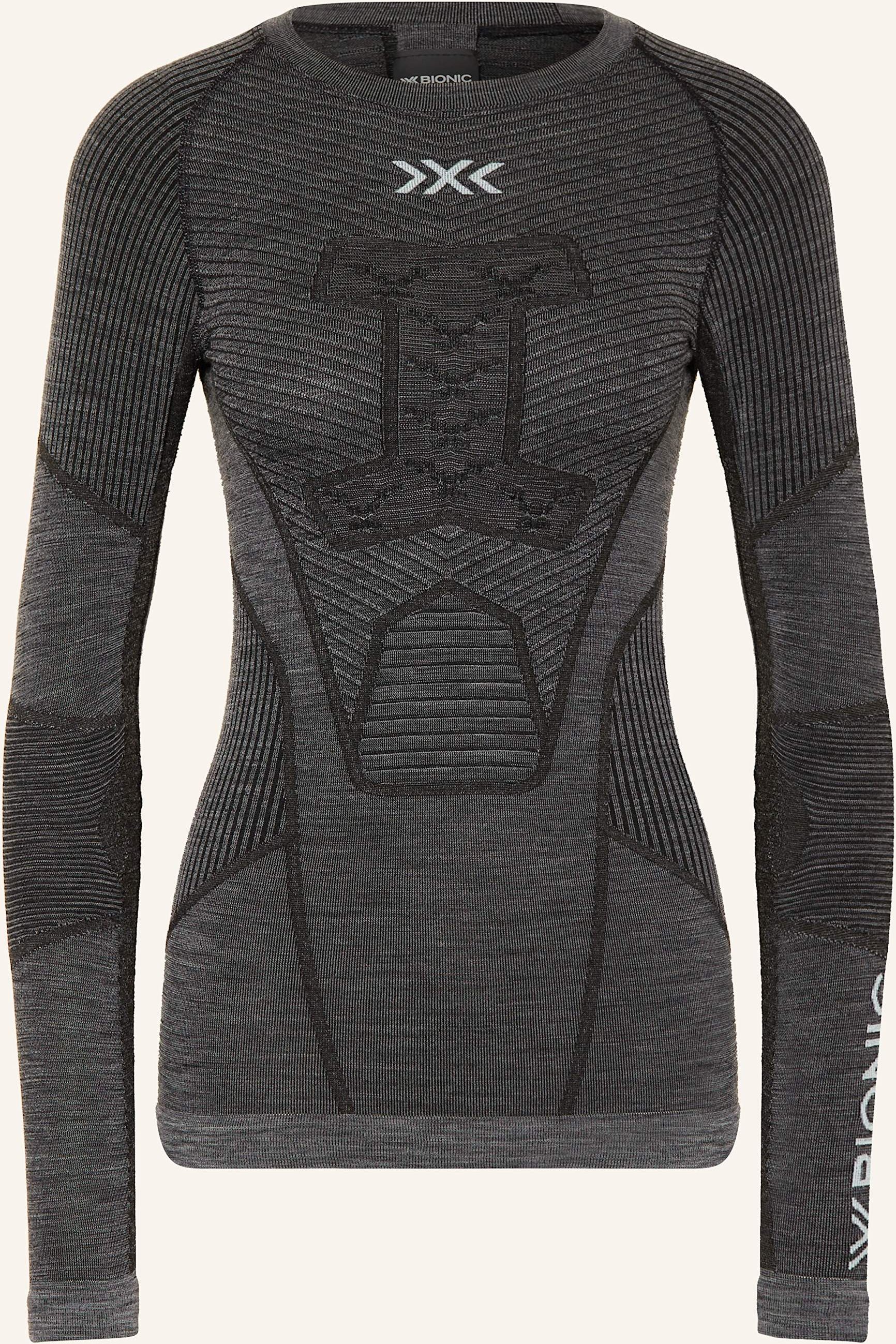 Thumbnail - X-Bionic Funktionswäsche-Shirt Symbio Merino Aus Merinowolle grau